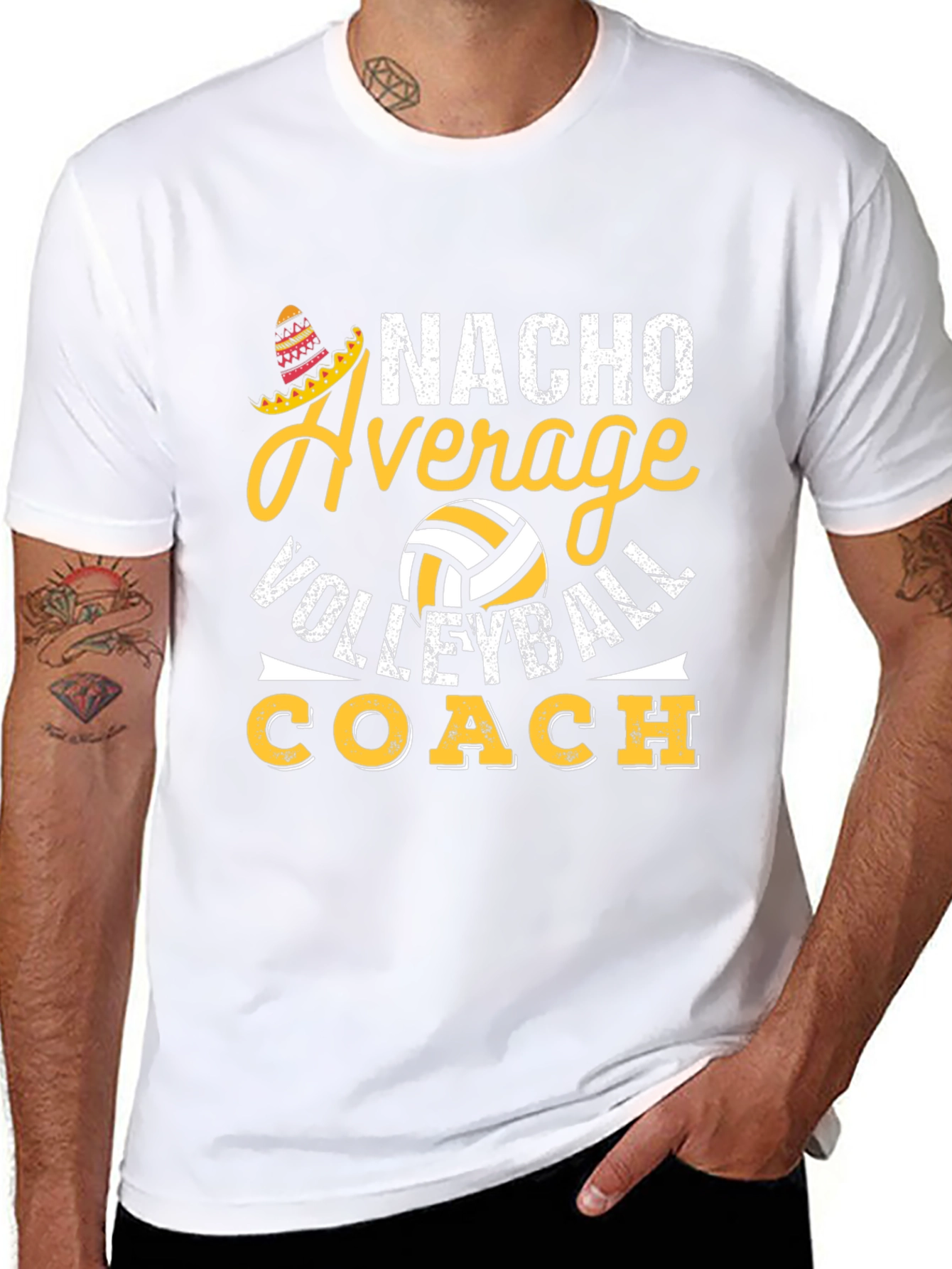Nacho Average Volleyball Coach T-Shirt