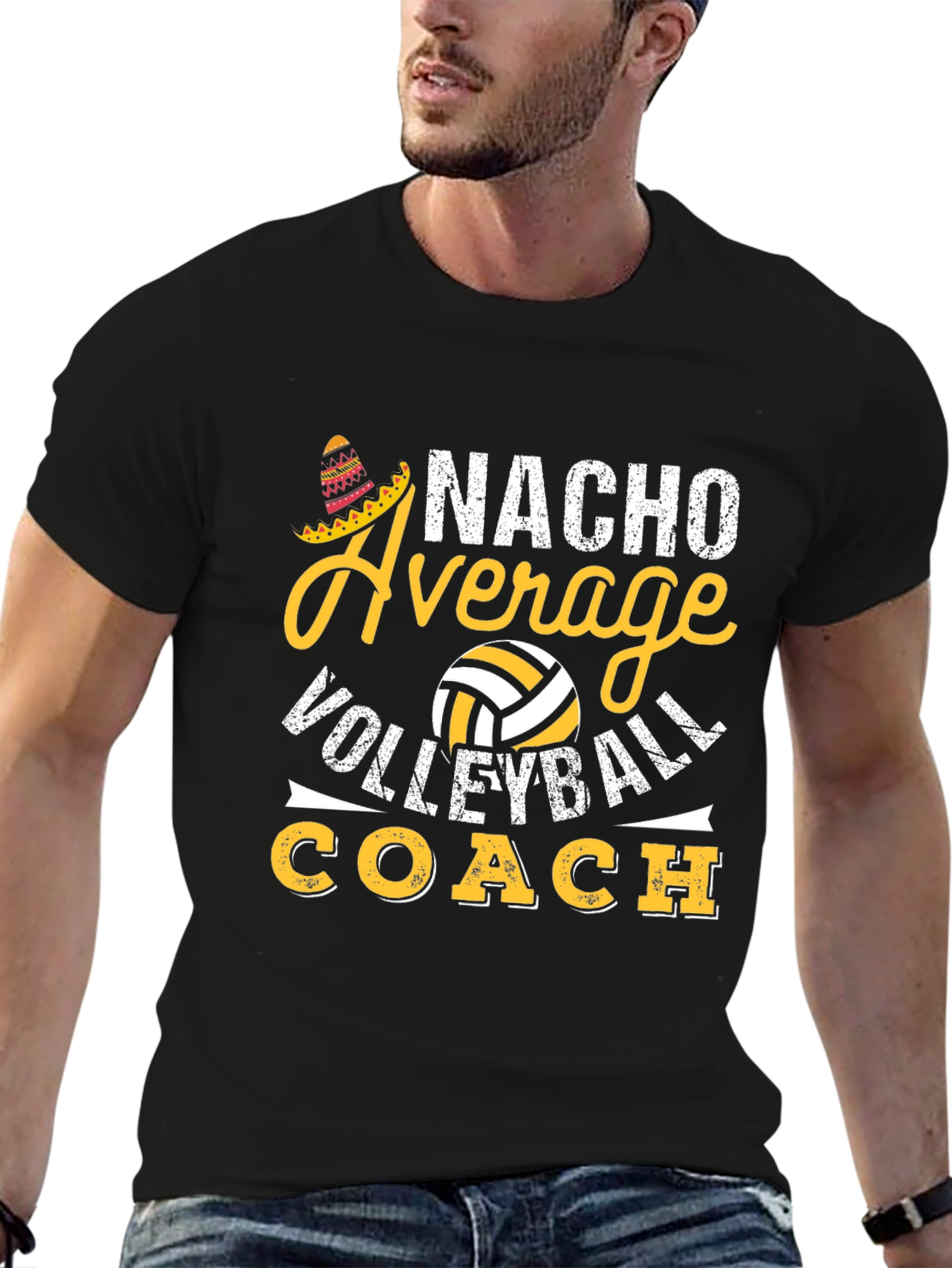 Nacho Average Volleyball Coach T-Shirt