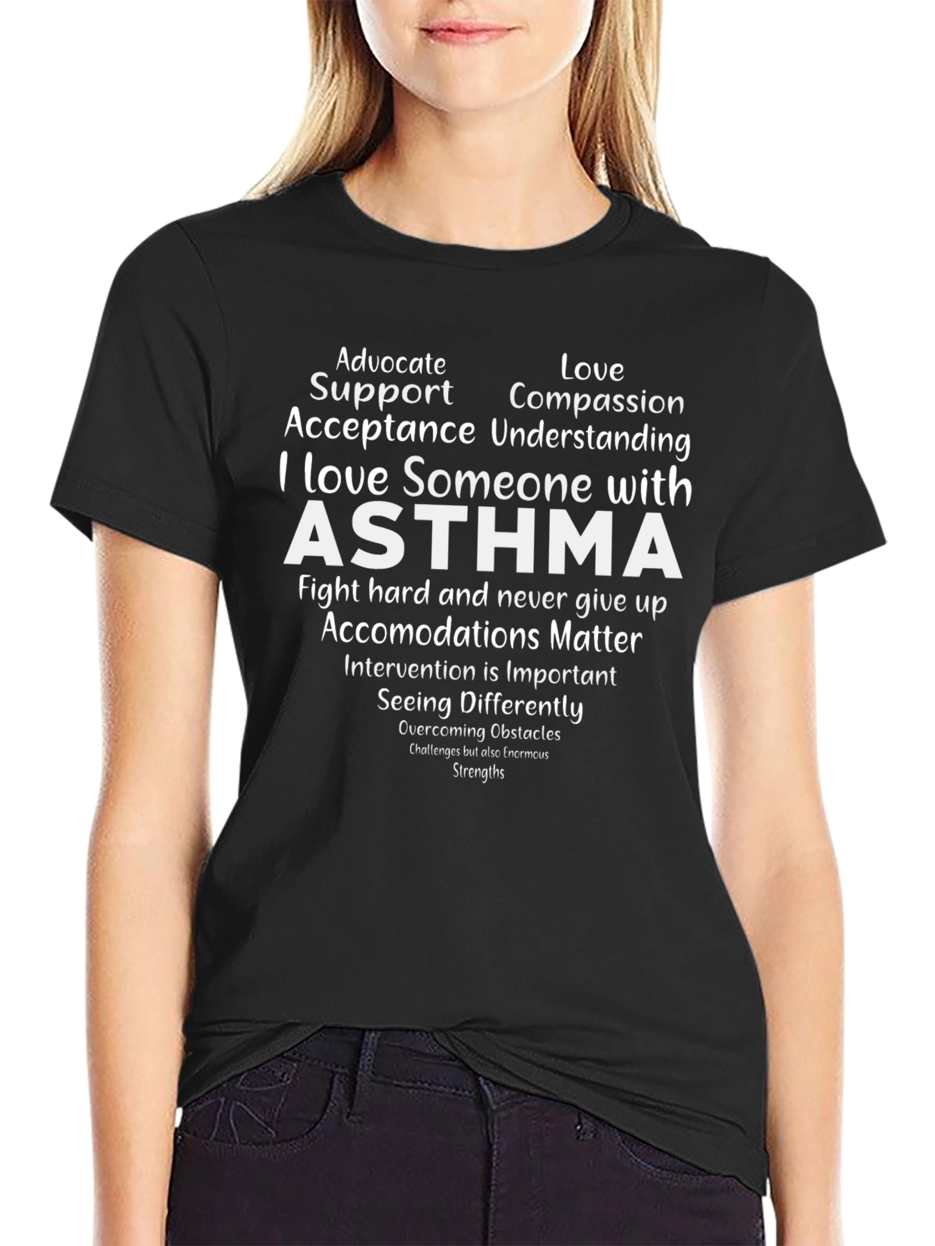 Asthma Awareness T-Shirt - Advocate Support Compassion