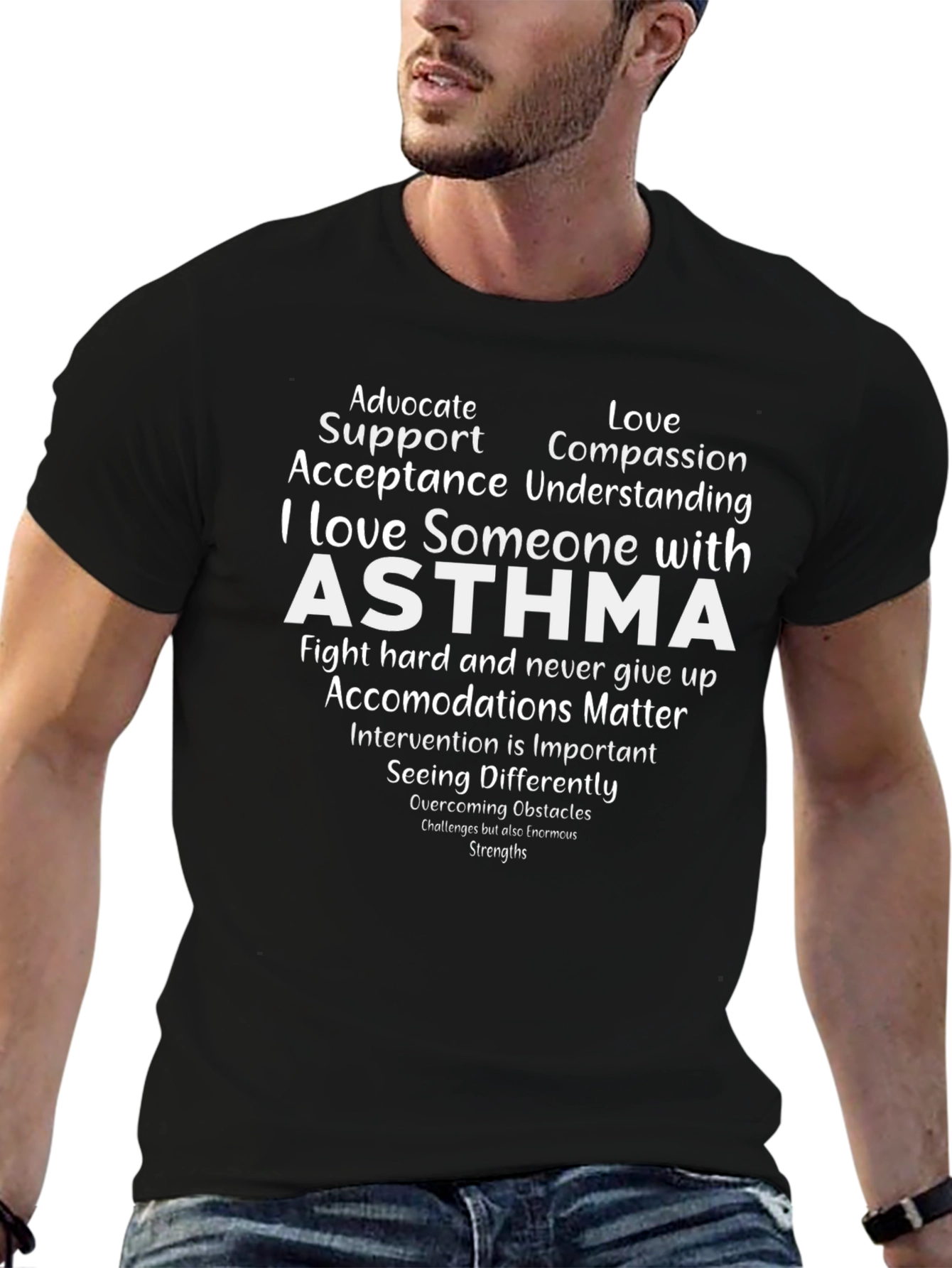 Asthma Awareness T-Shirt - Advocate Support Compassion