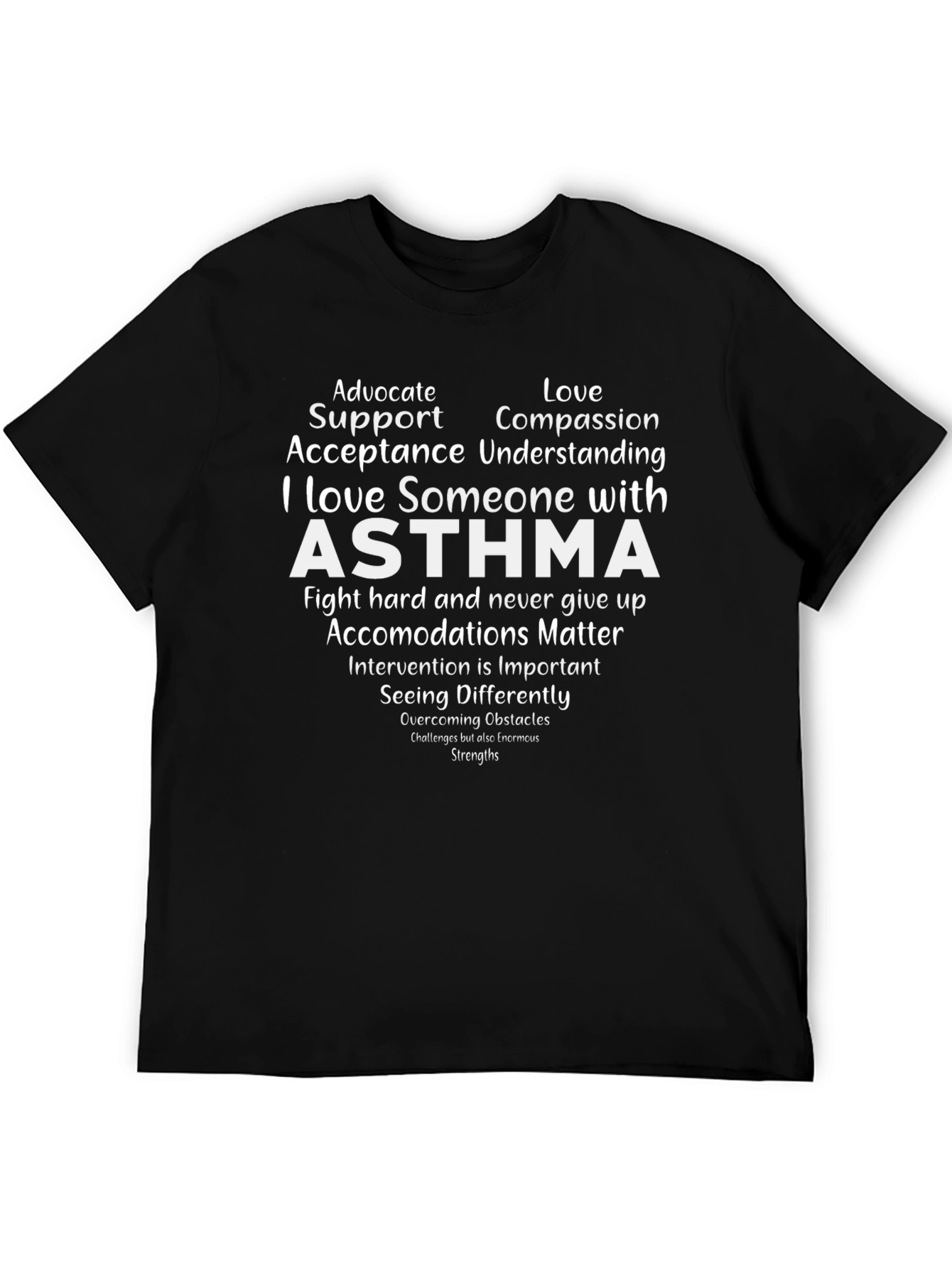 Asthma Awareness T-Shirt - Advocate Support Compassion