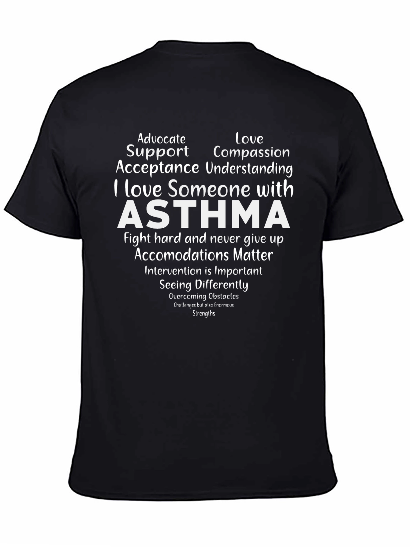 Asthma Awareness T-Shirt - Advocate Support Compassion