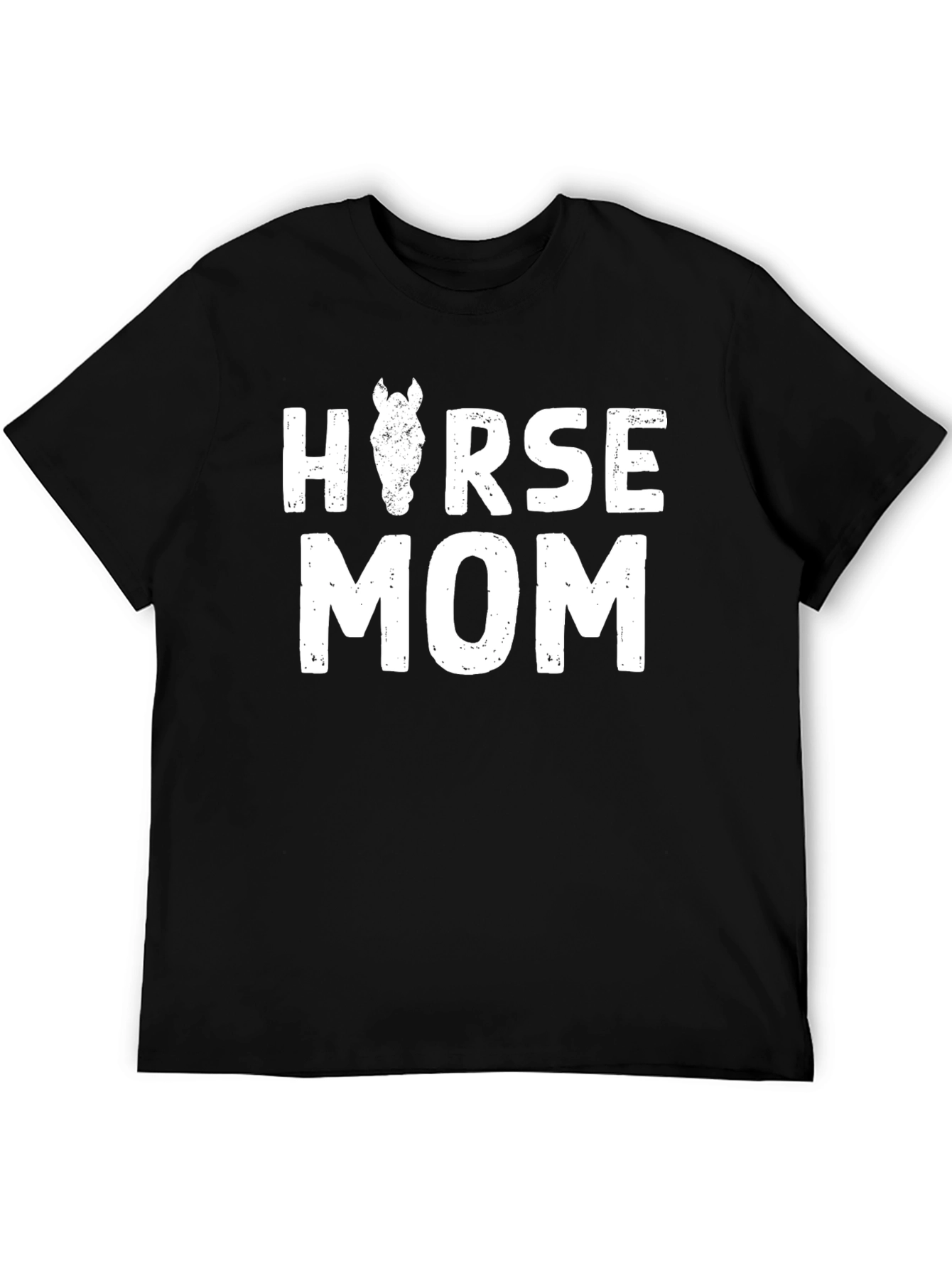 Horse Mom Tee - Black Unisex T-Shirt