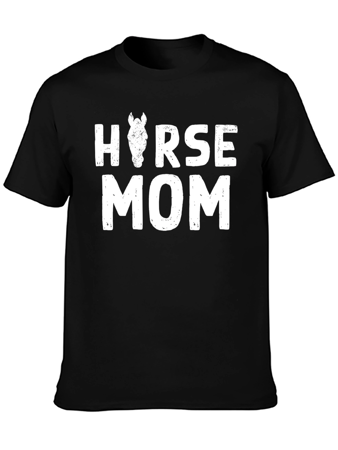 Horse Mom Tee - Black Unisex T-Shirt