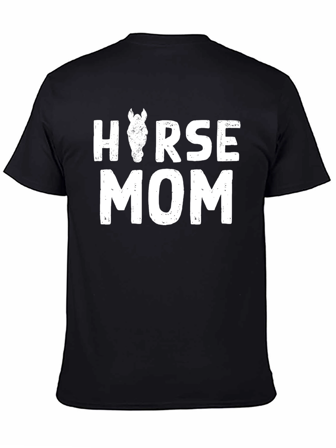 Horse Mom Tee - Black Unisex T-Shirt