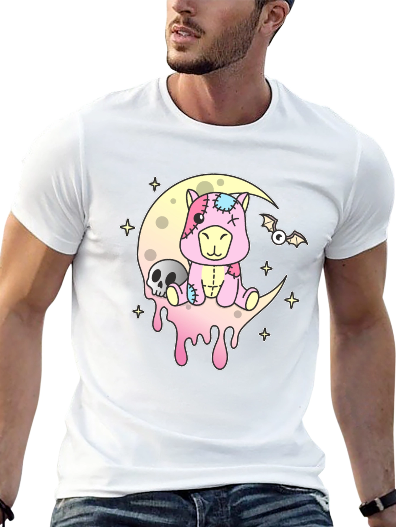 Pastel Goth Zombie Alpaca T-Shirt