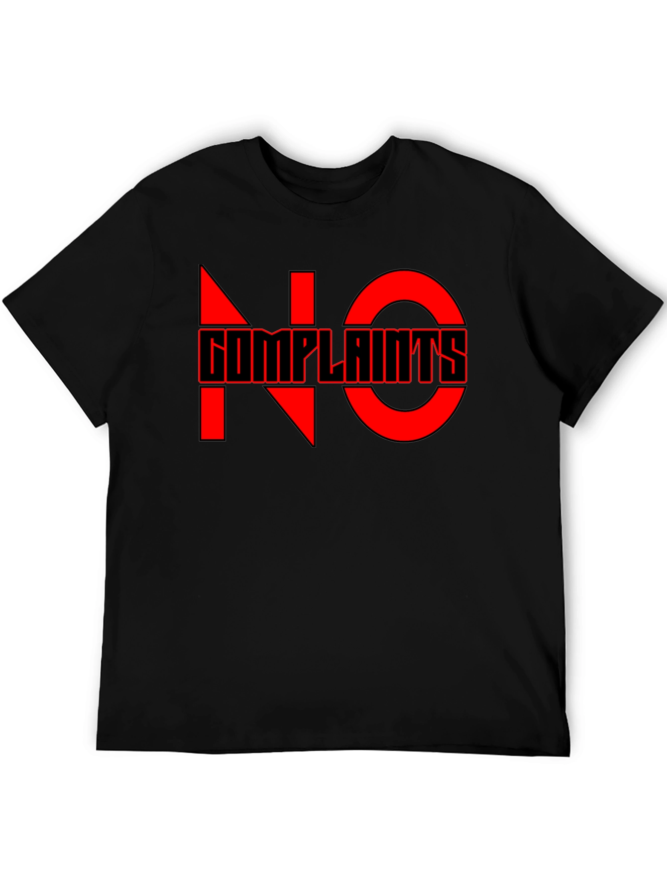 No Complaints Graphic Tee - Black Casual T-Shirt
