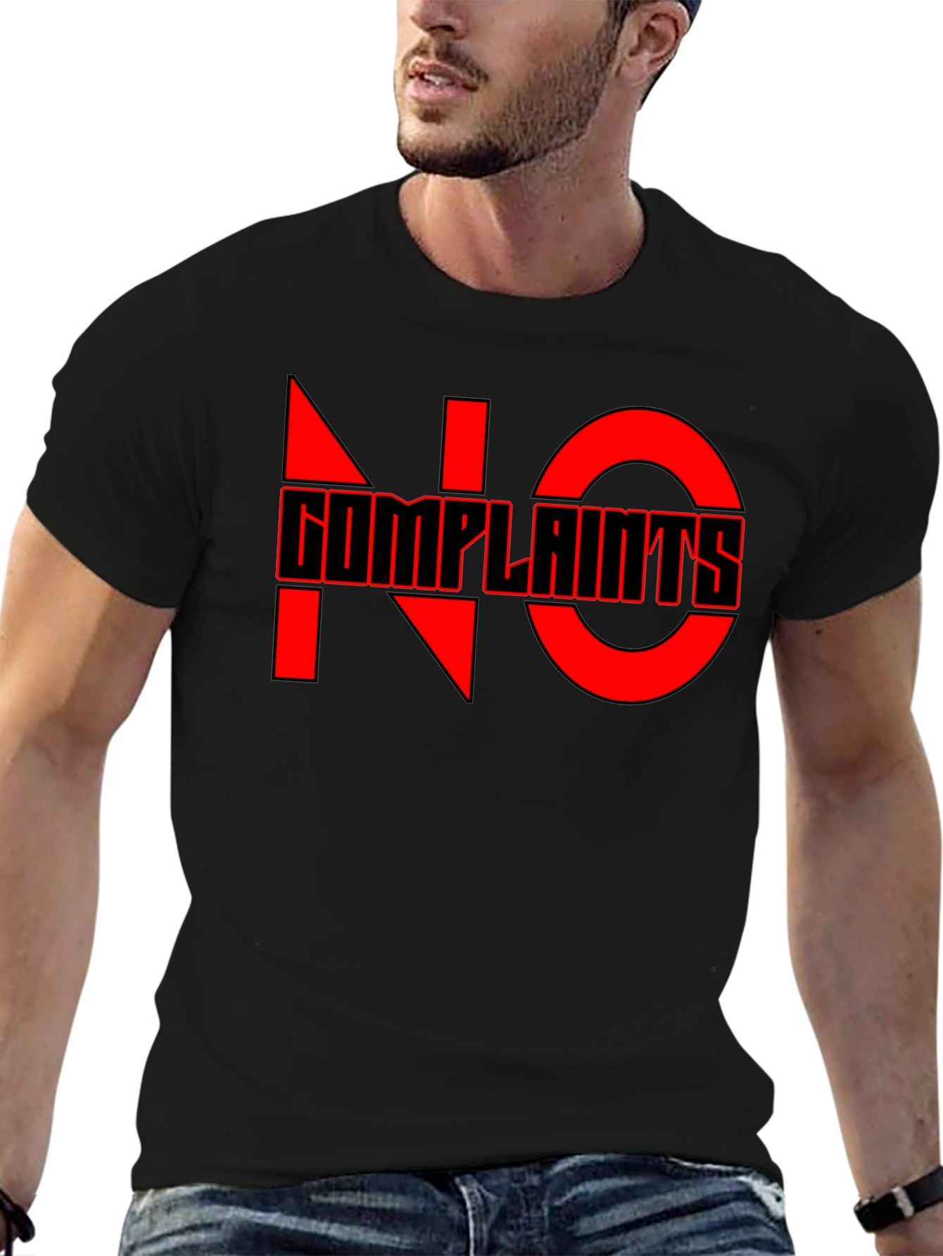No Complaints Graphic Tee - Black Casual T-Shirt
