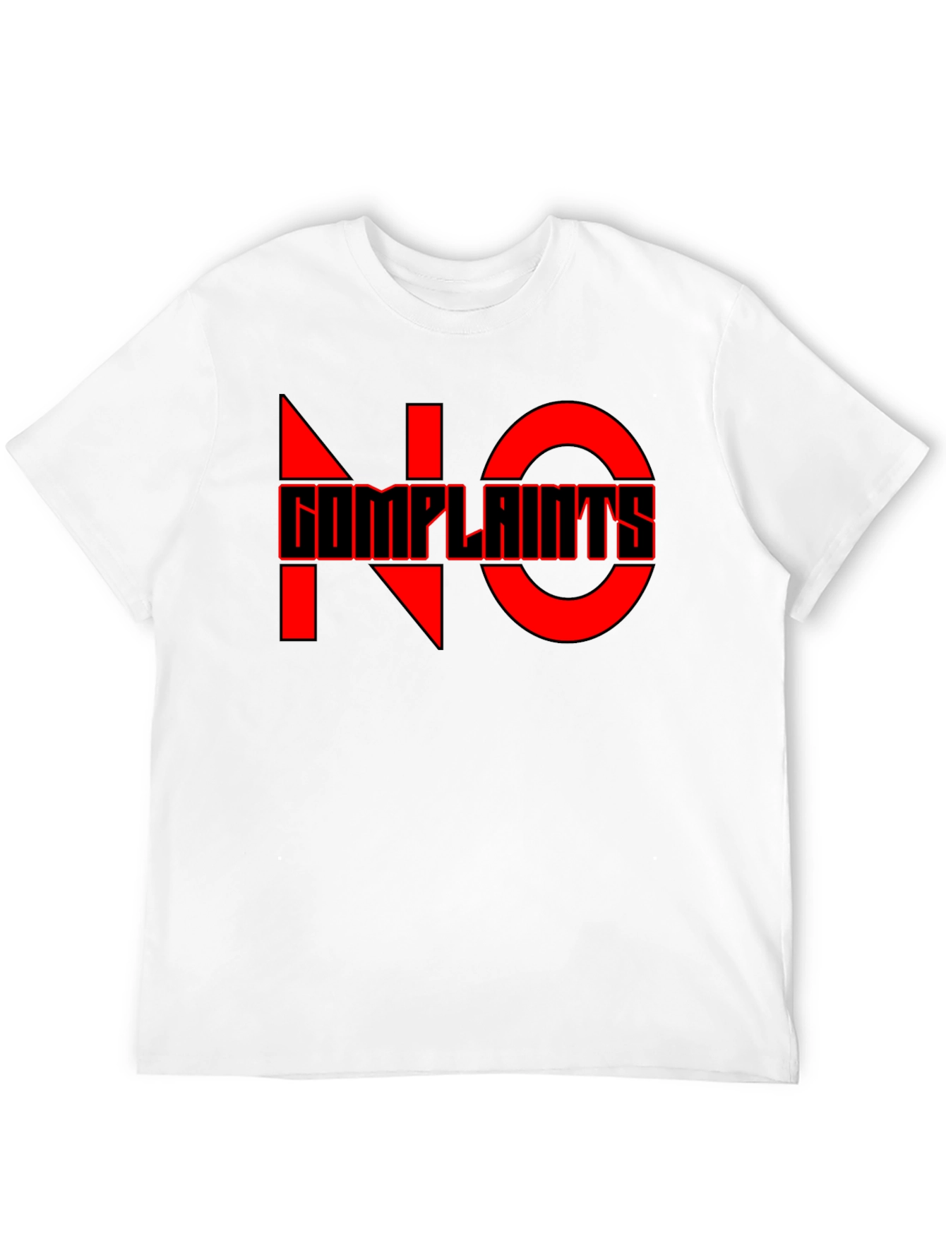 No Complaints Graphic Tee - Black Casual T-Shirt