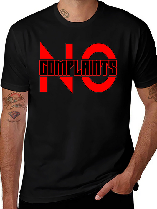 No Complaints Graphic Tee - Black Casual T-Shirt