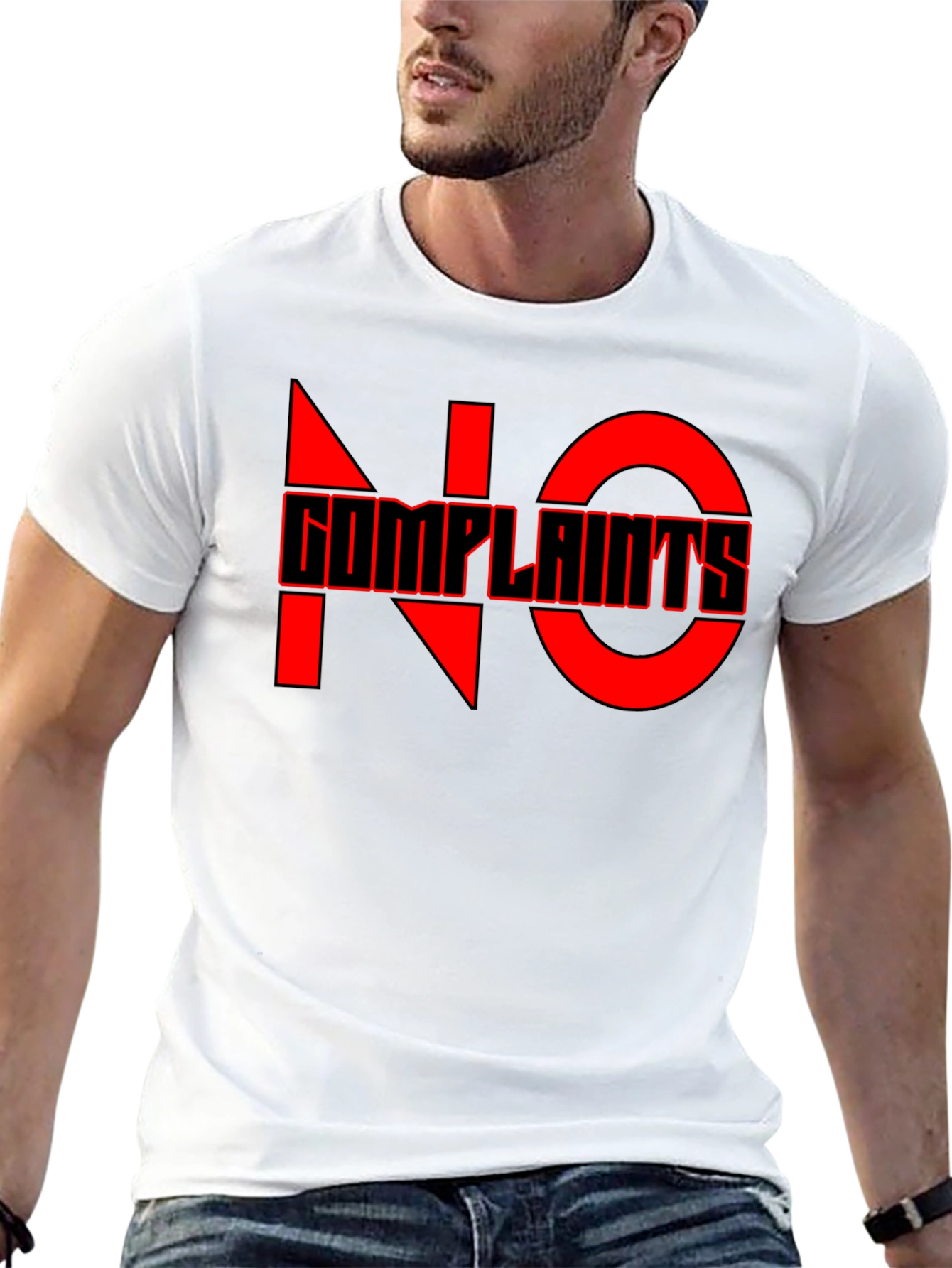 No Complaints Graphic Tee - Black Casual T-Shirt