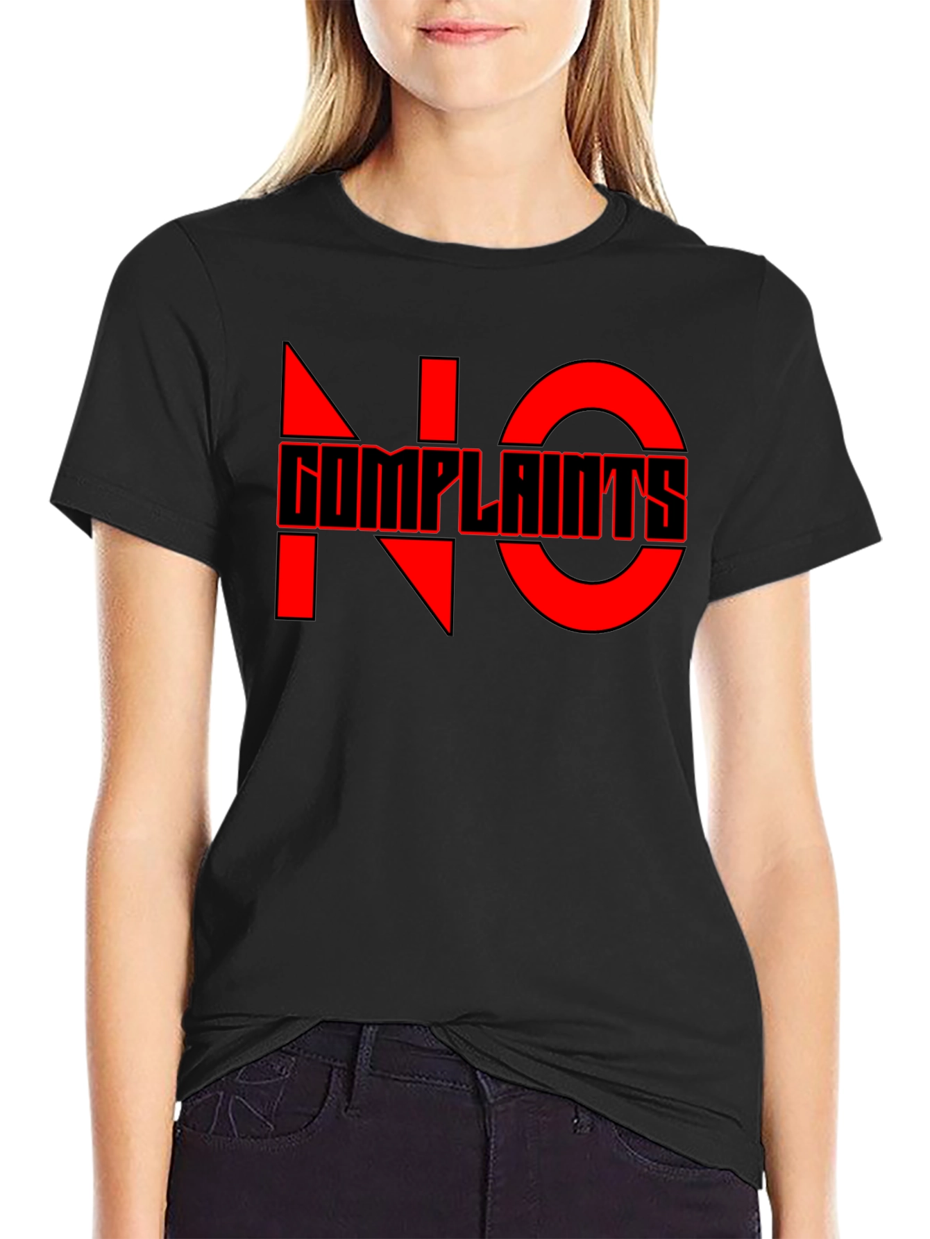No Complaints Graphic Tee - Black Casual T-Shirt