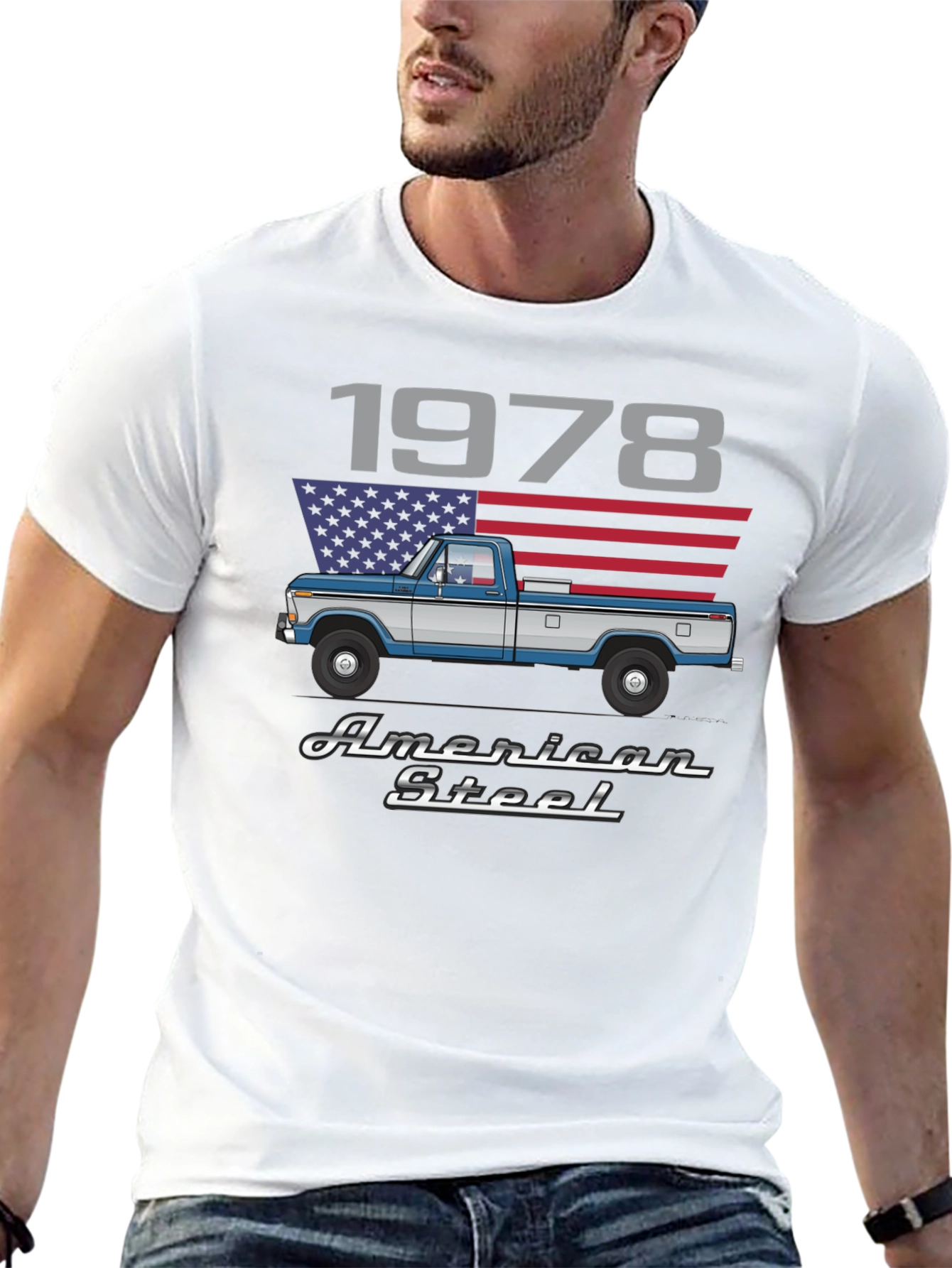 1978 American Steel Truck Graphic T-Shirt