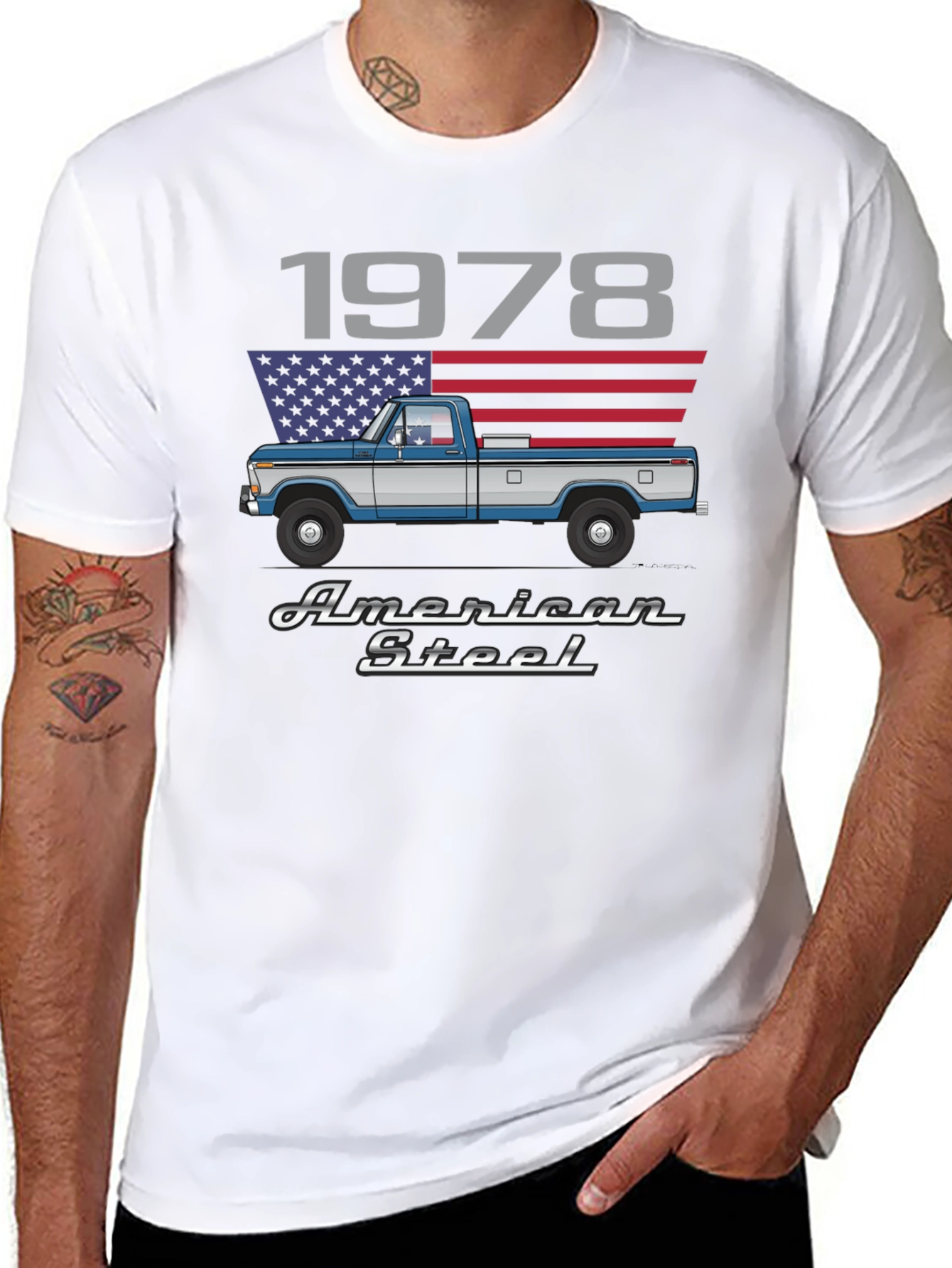 1978 American Steel Truck Graphic T-Shirt
