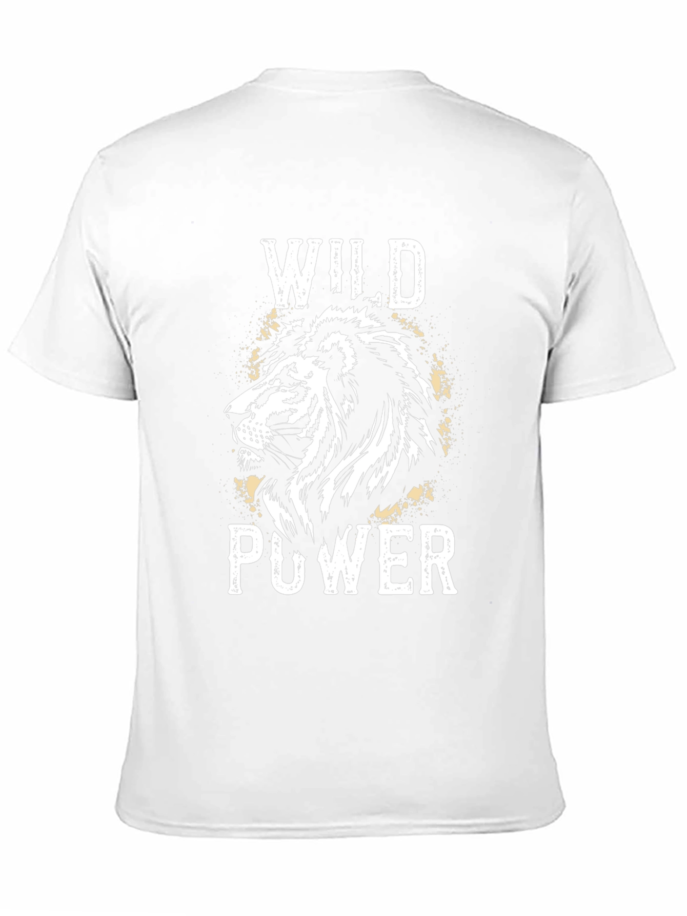 Wild Power Lion Graphic Tee - Black