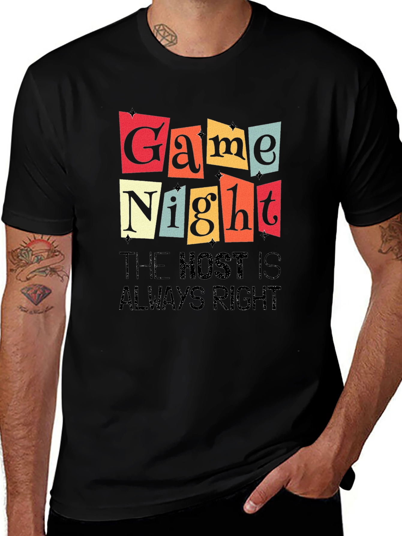 Game Night T-Shirt - The Host is Always Right