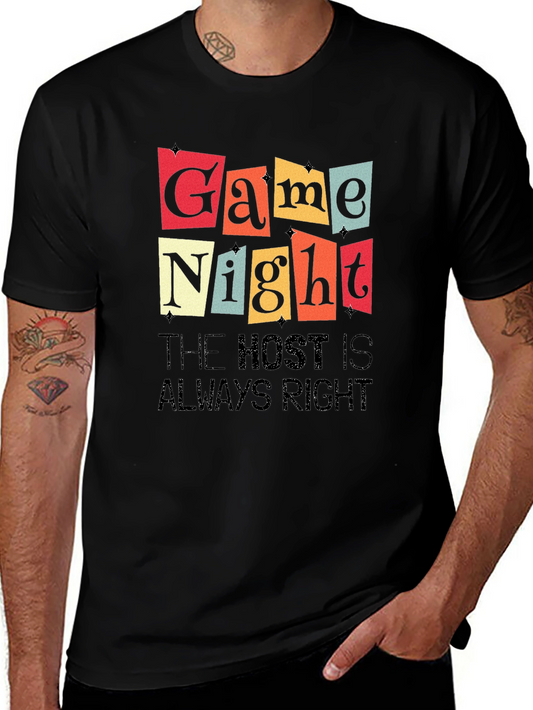 Game Night T-Shirt - The Host is Always Right