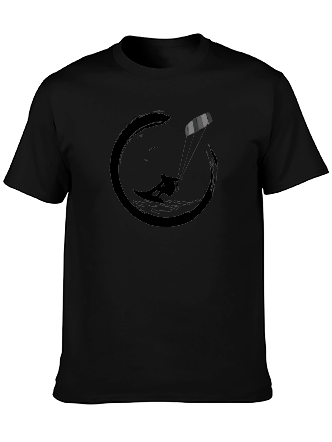 Black Kite Surfing Graphic Tee