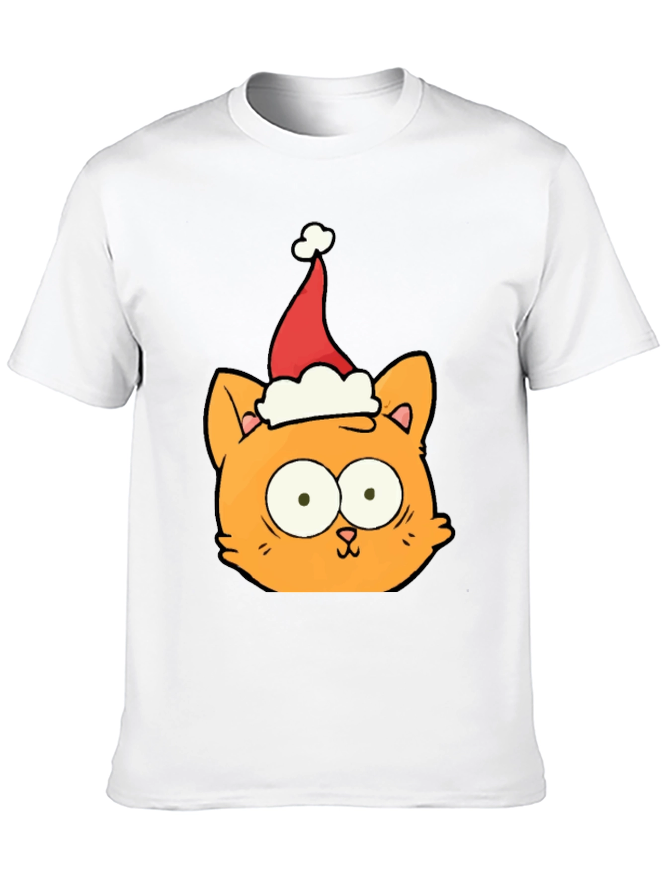 Christmas Cat T-Shirt - Black