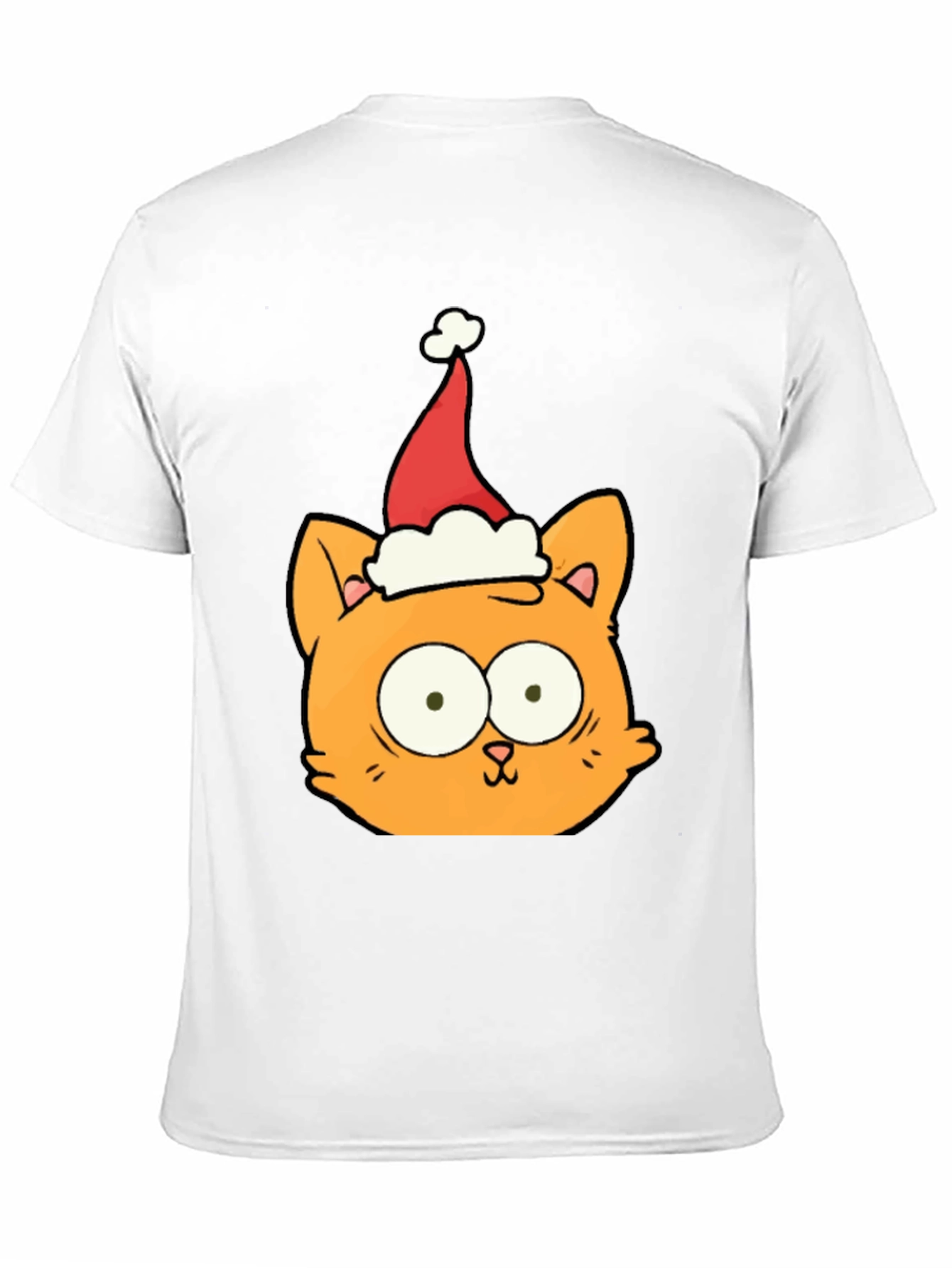 Christmas Cat T-Shirt - Black