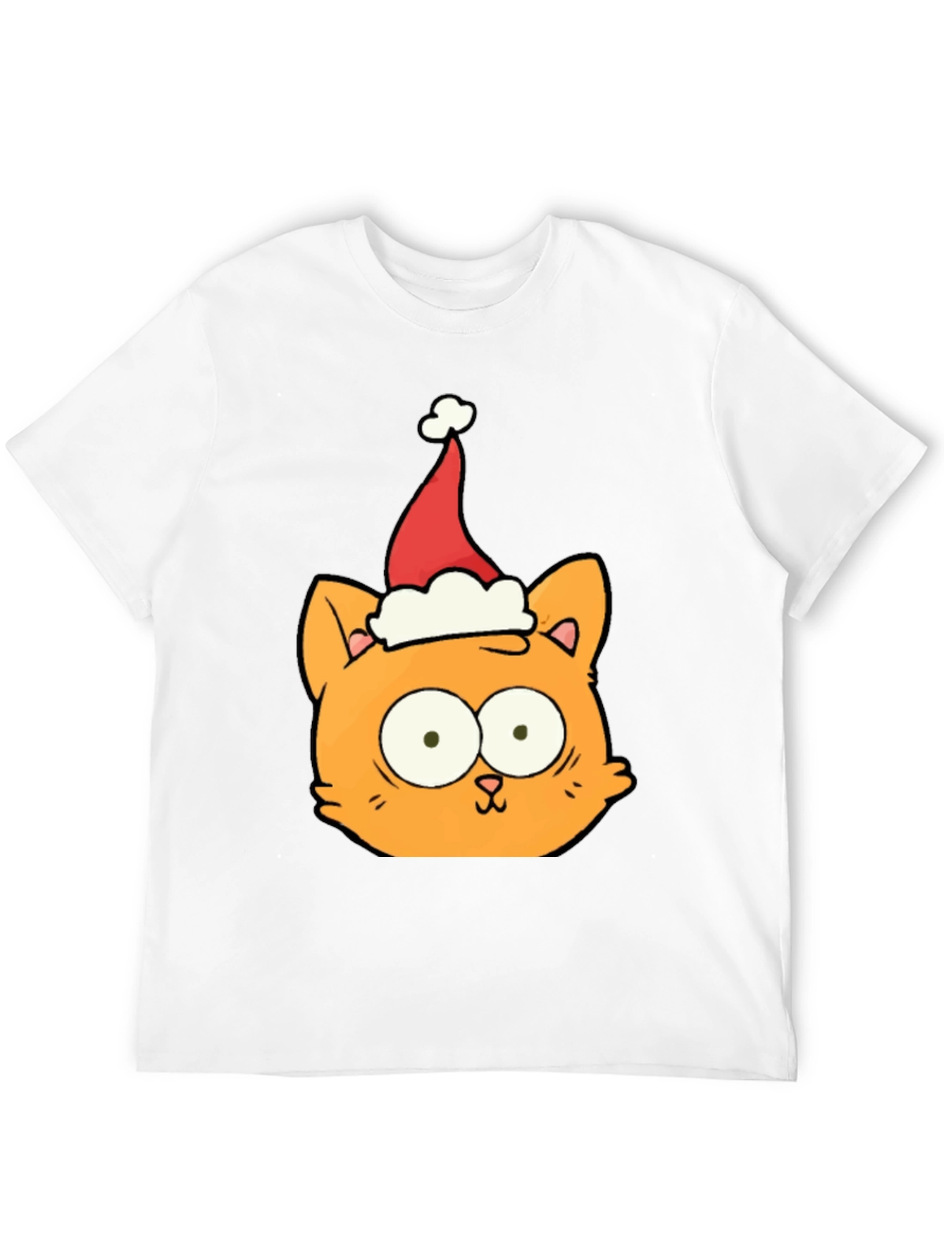 Christmas Cat T-Shirt - Black