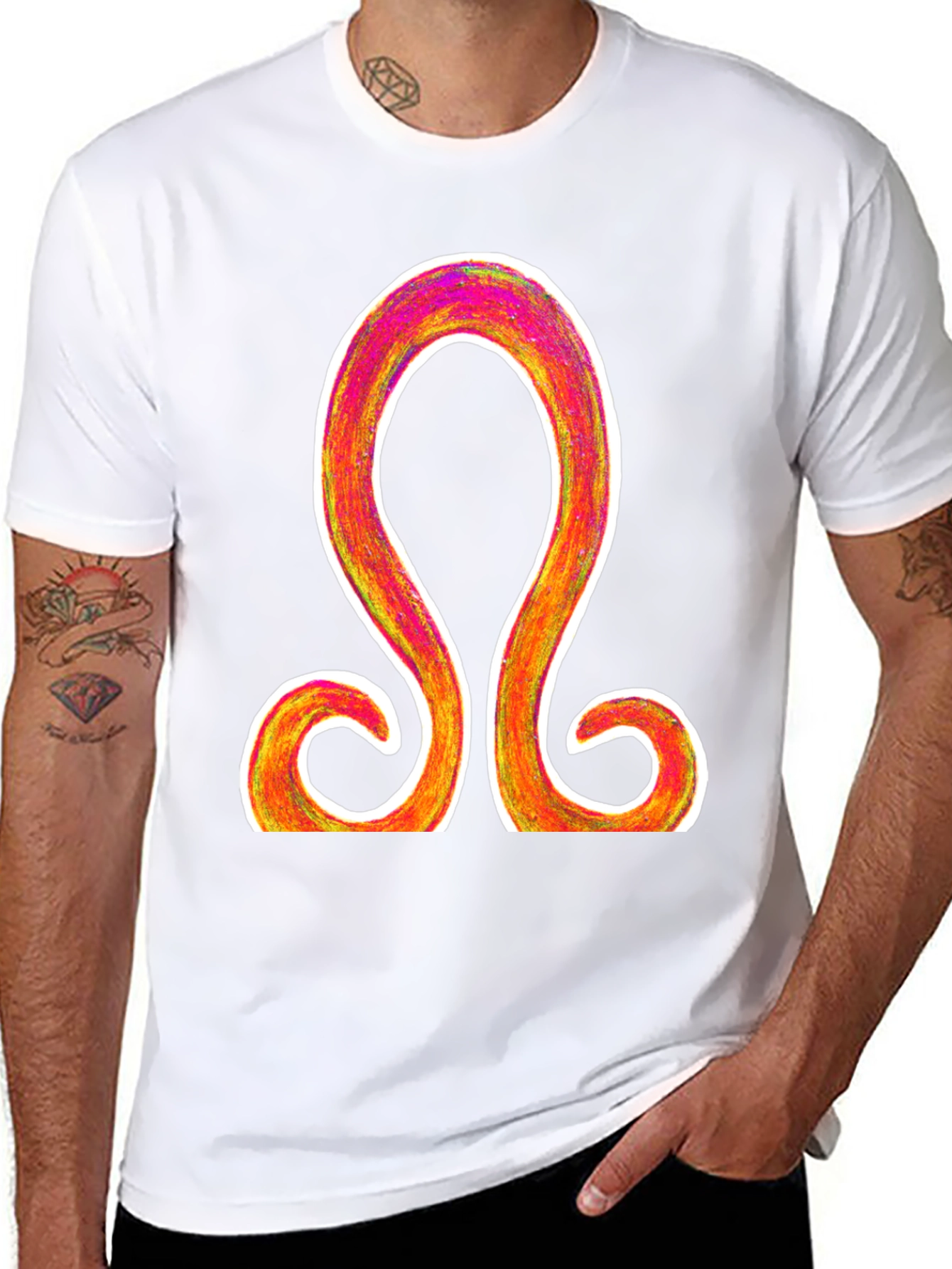 Omega Symbol Graphic Tee - Stylish and Unique Design