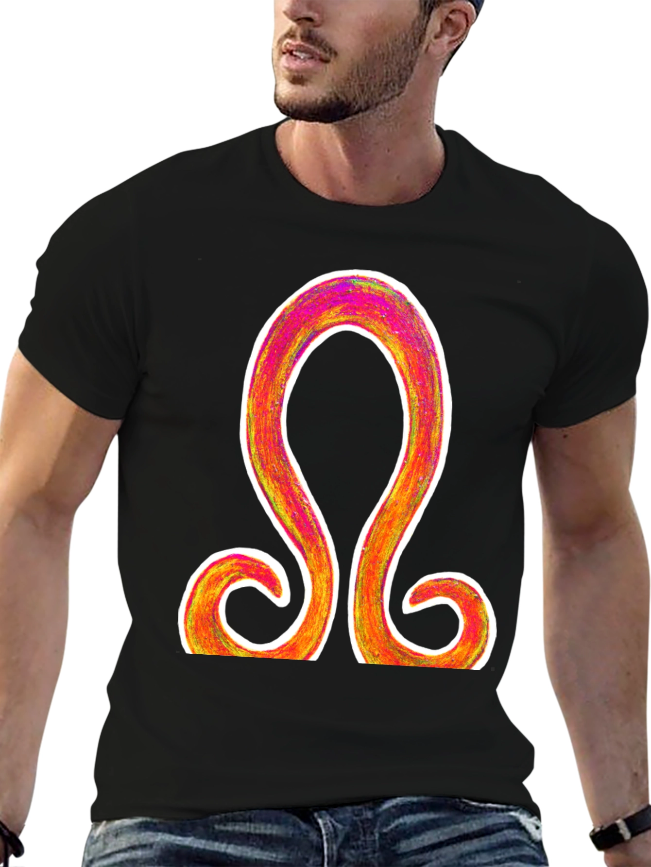 Omega Symbol Graphic Tee - Stylish and Unique Design