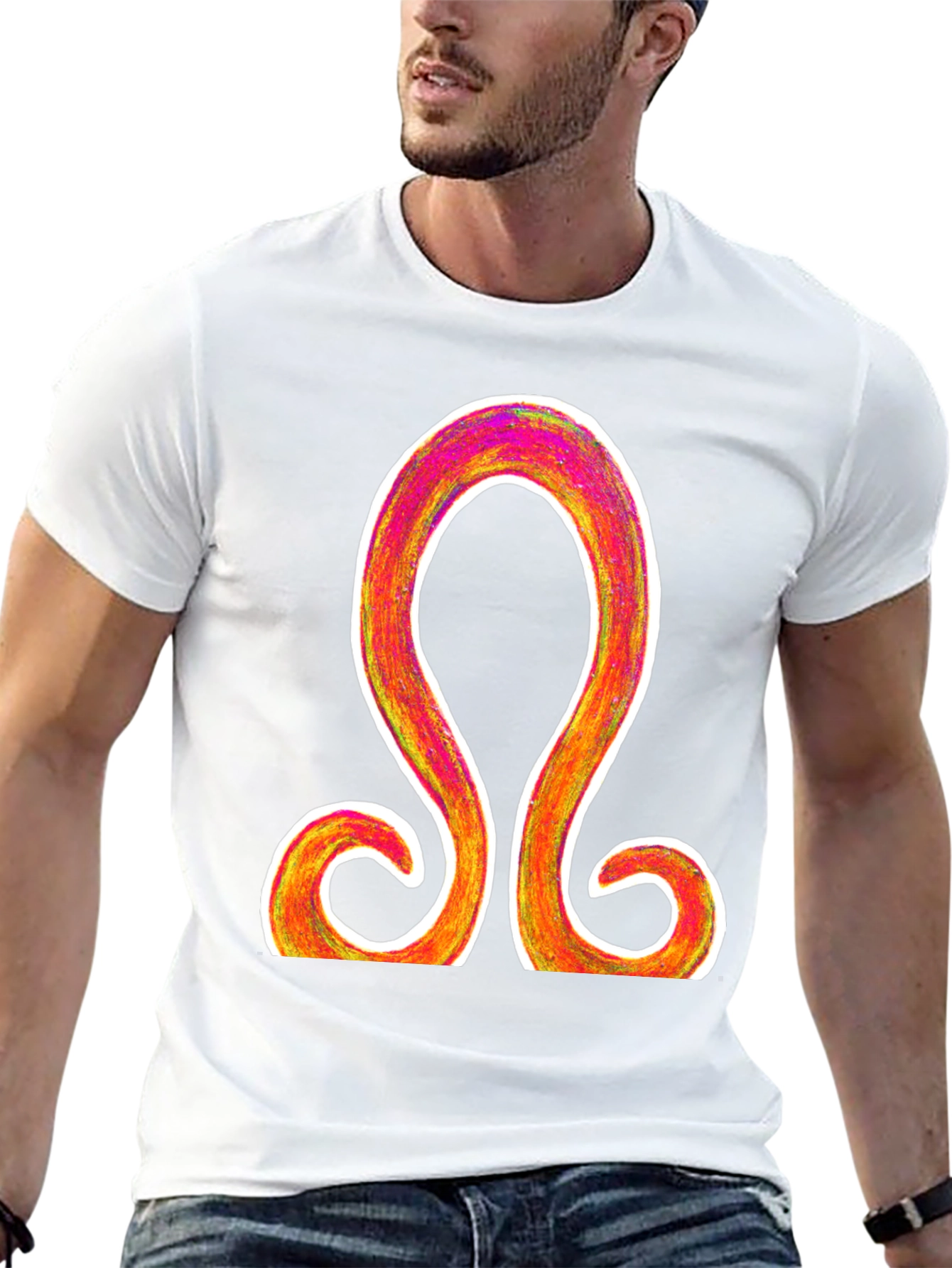 Omega Symbol Graphic Tee - Stylish and Unique Design