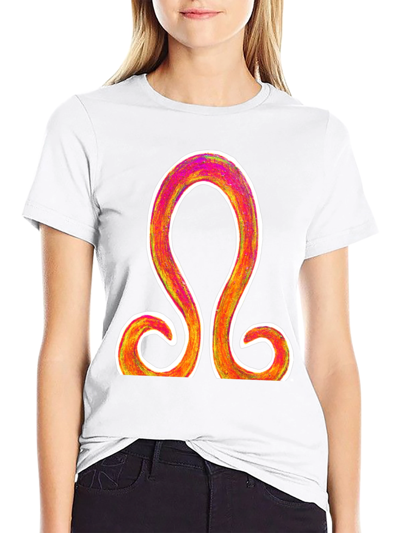 Omega Symbol Graphic Tee - Stylish and Unique Design