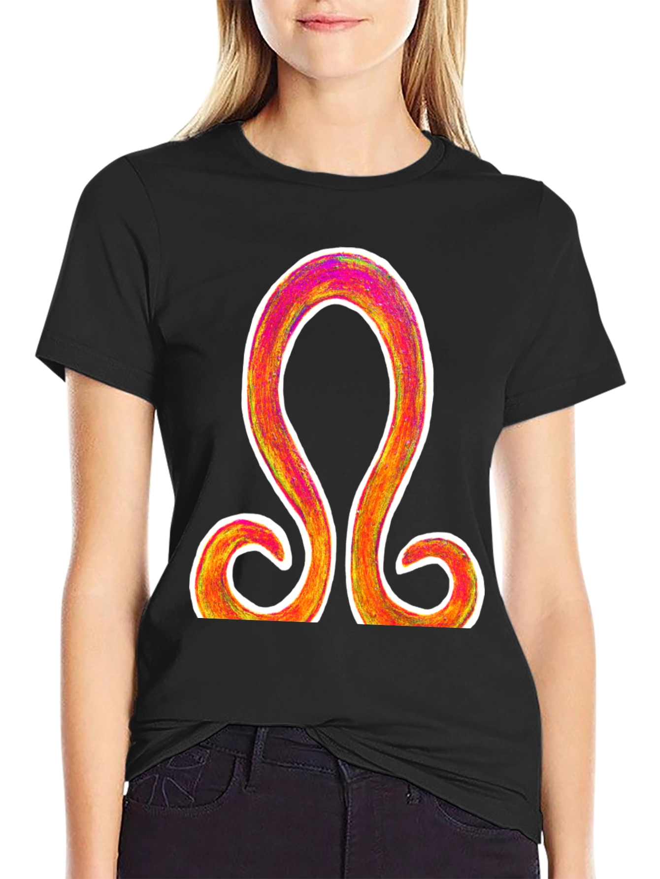 Omega Symbol Graphic Tee - Stylish and Unique Design