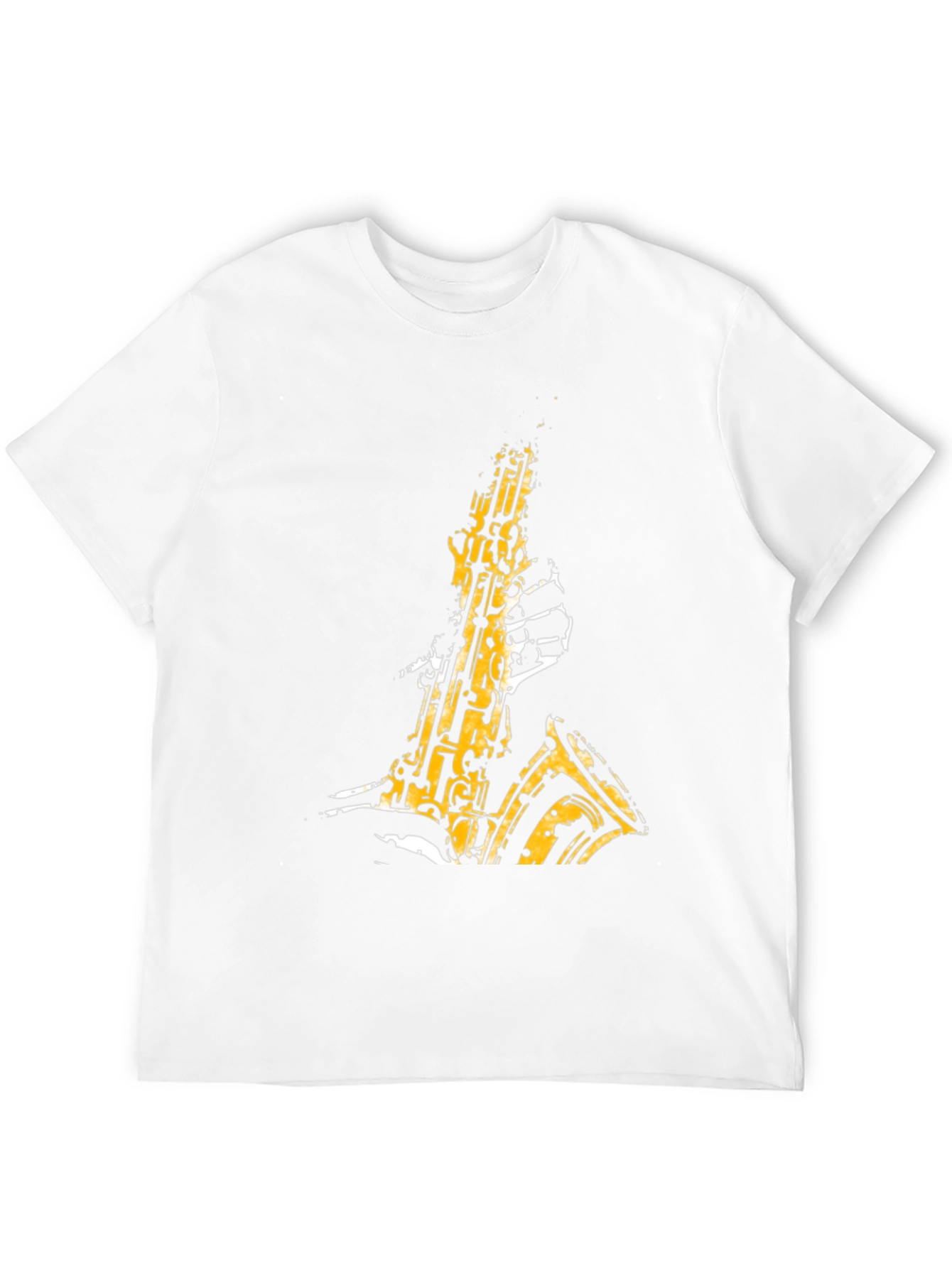 Cool Saxophone Graphic Tee - Mens Black T-Shirt