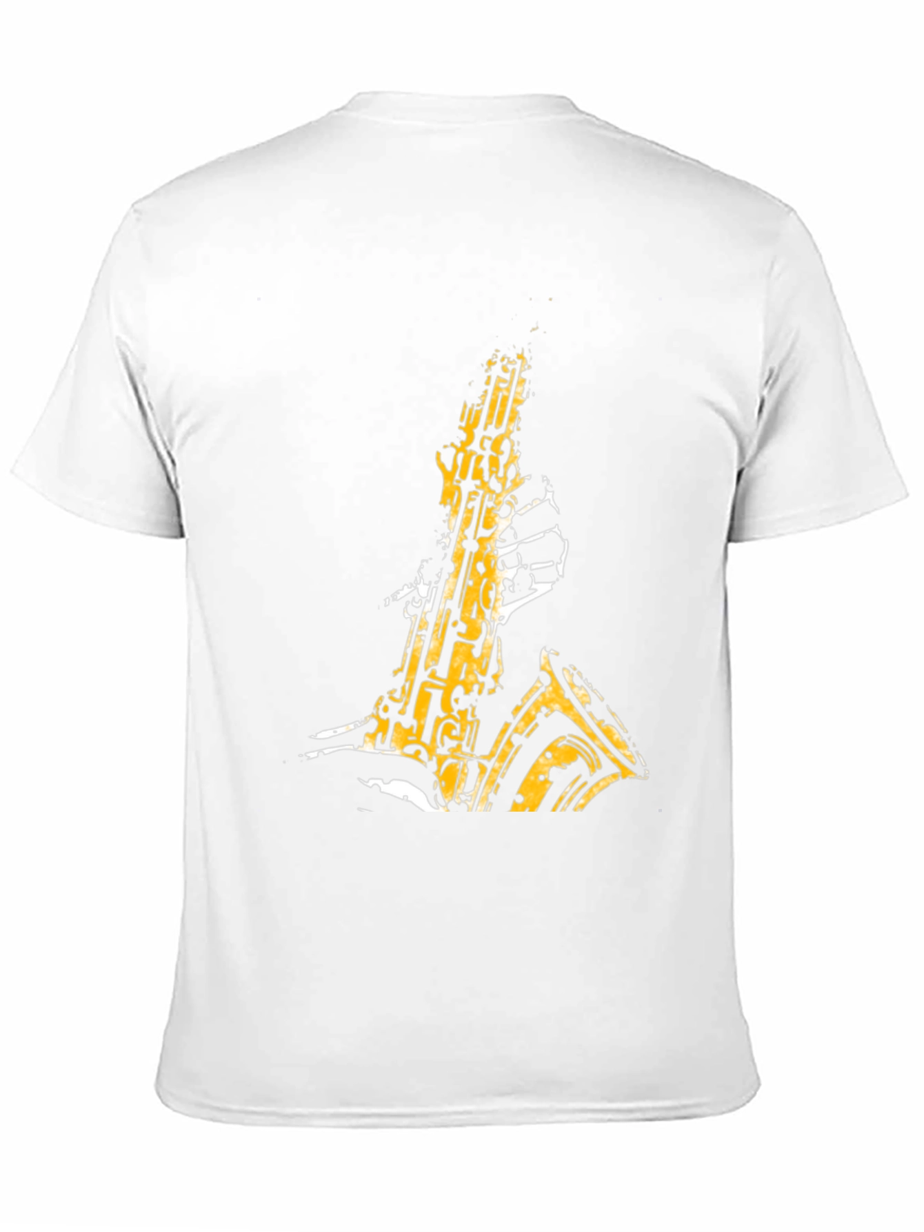 Cool Saxophone Graphic Tee - Mens Black T-Shirt