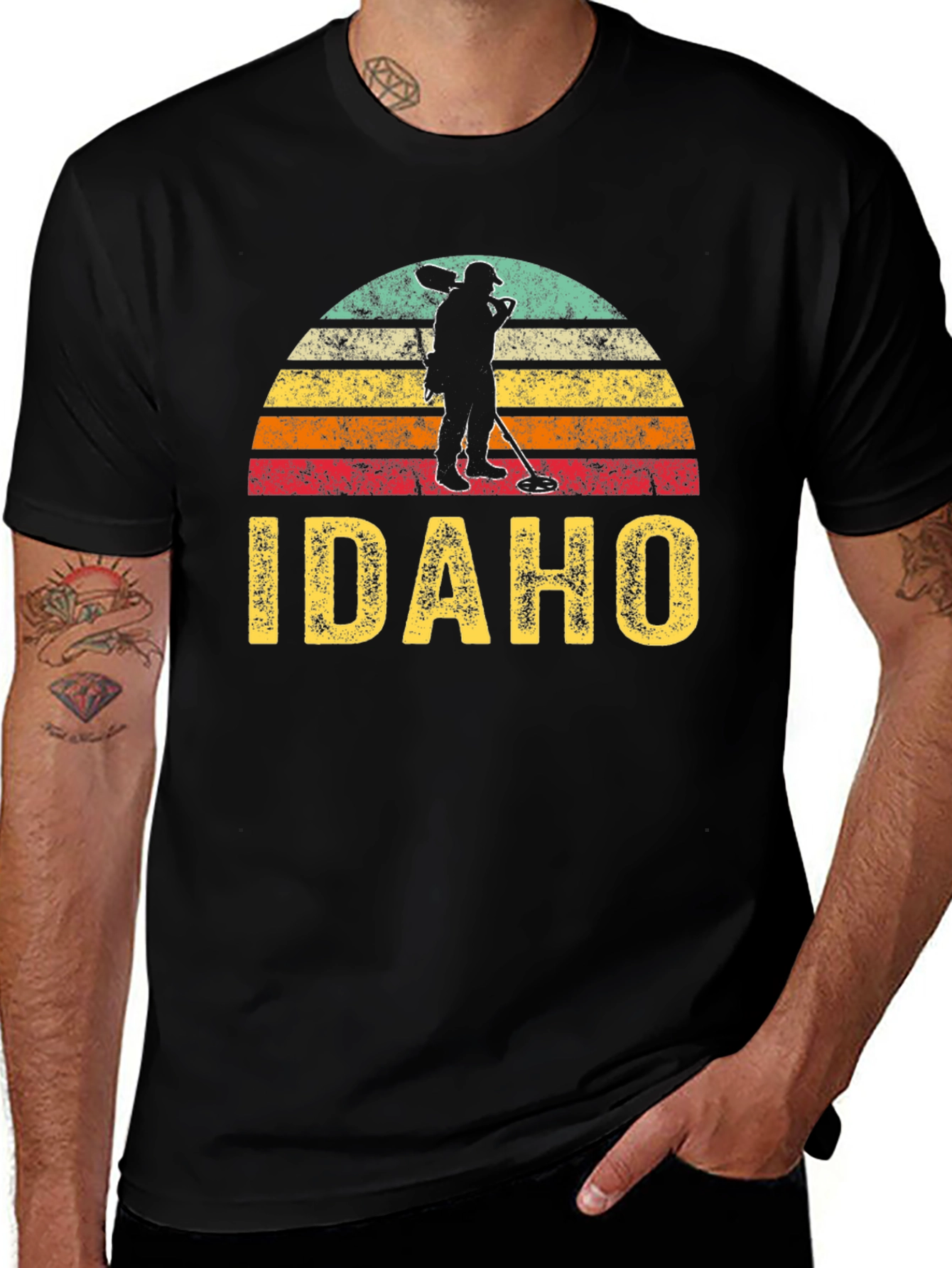 Idaho Metal Detecting Retro T-Shirt