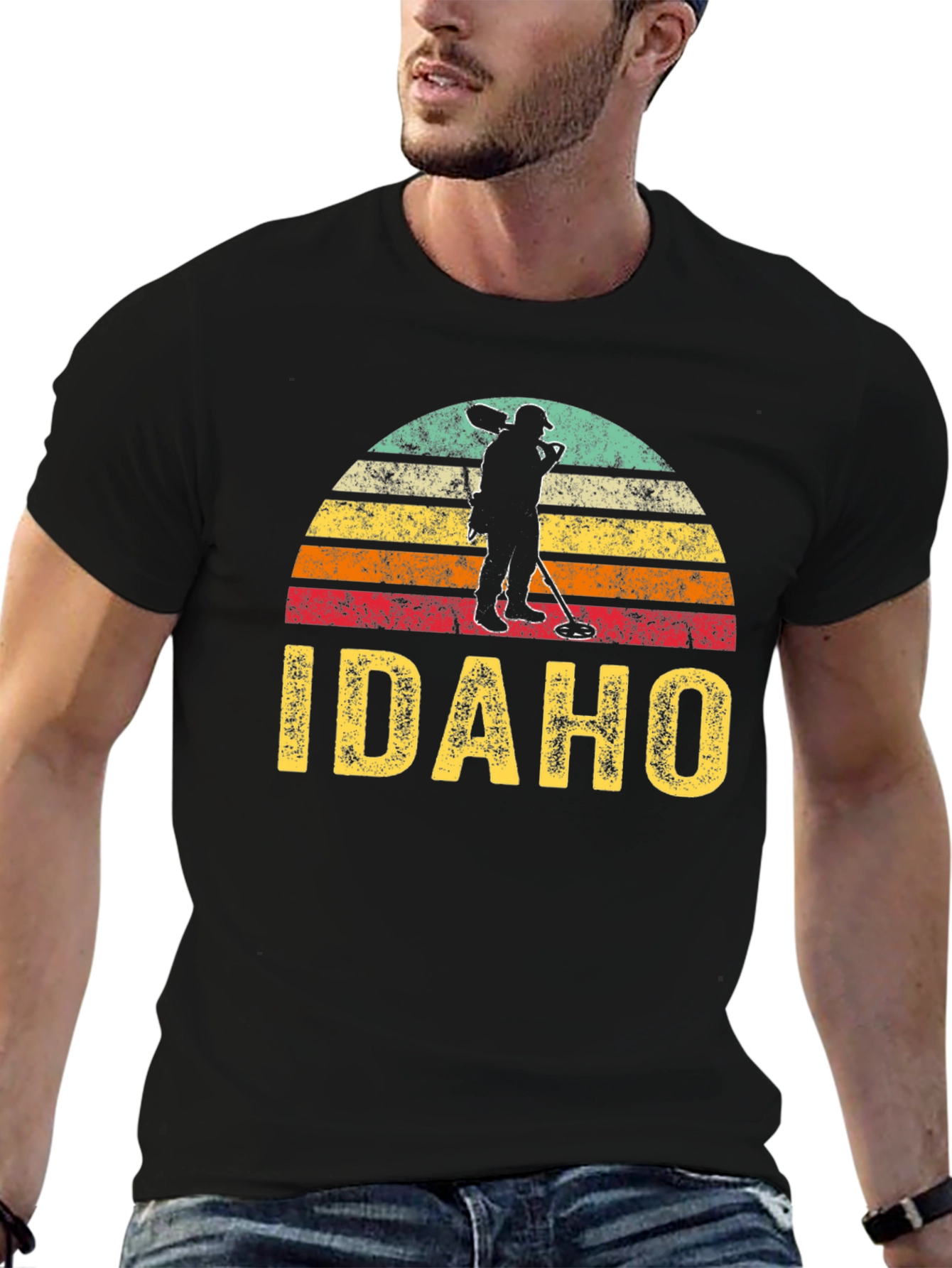 Idaho Metal Detecting Retro T-Shirt