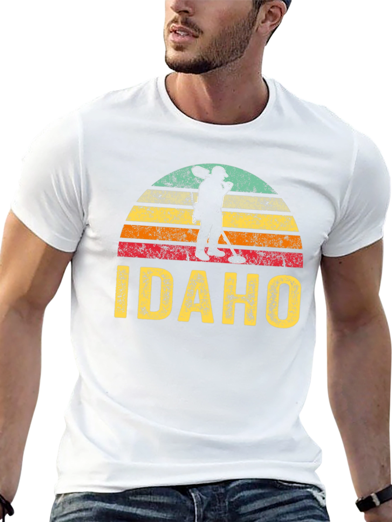 Idaho Metal Detecting Retro T-Shirt