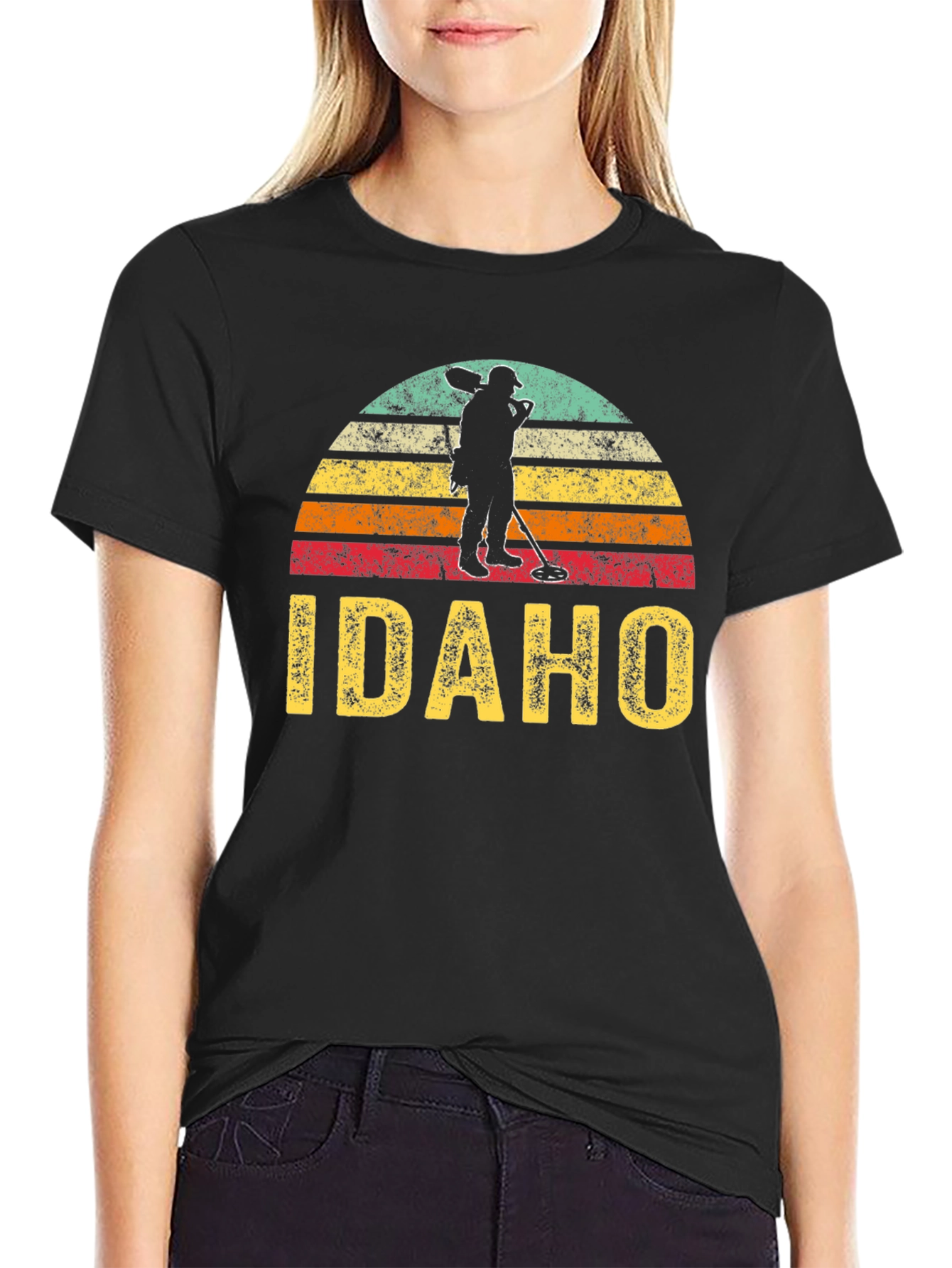 Idaho Metal Detecting Retro T-Shirt
