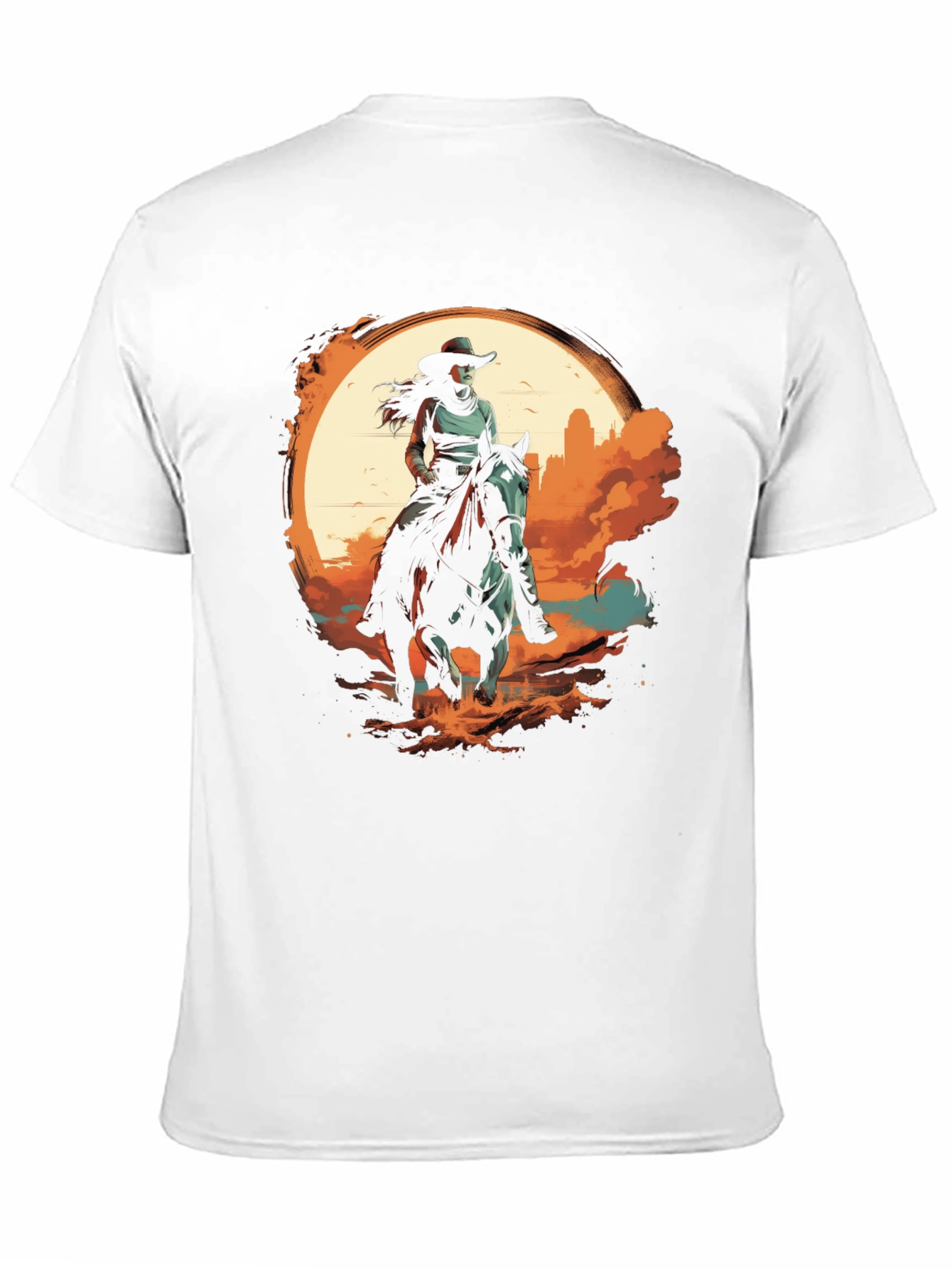 Western Rider Graphic Tee - Black Unisex T-Shirt