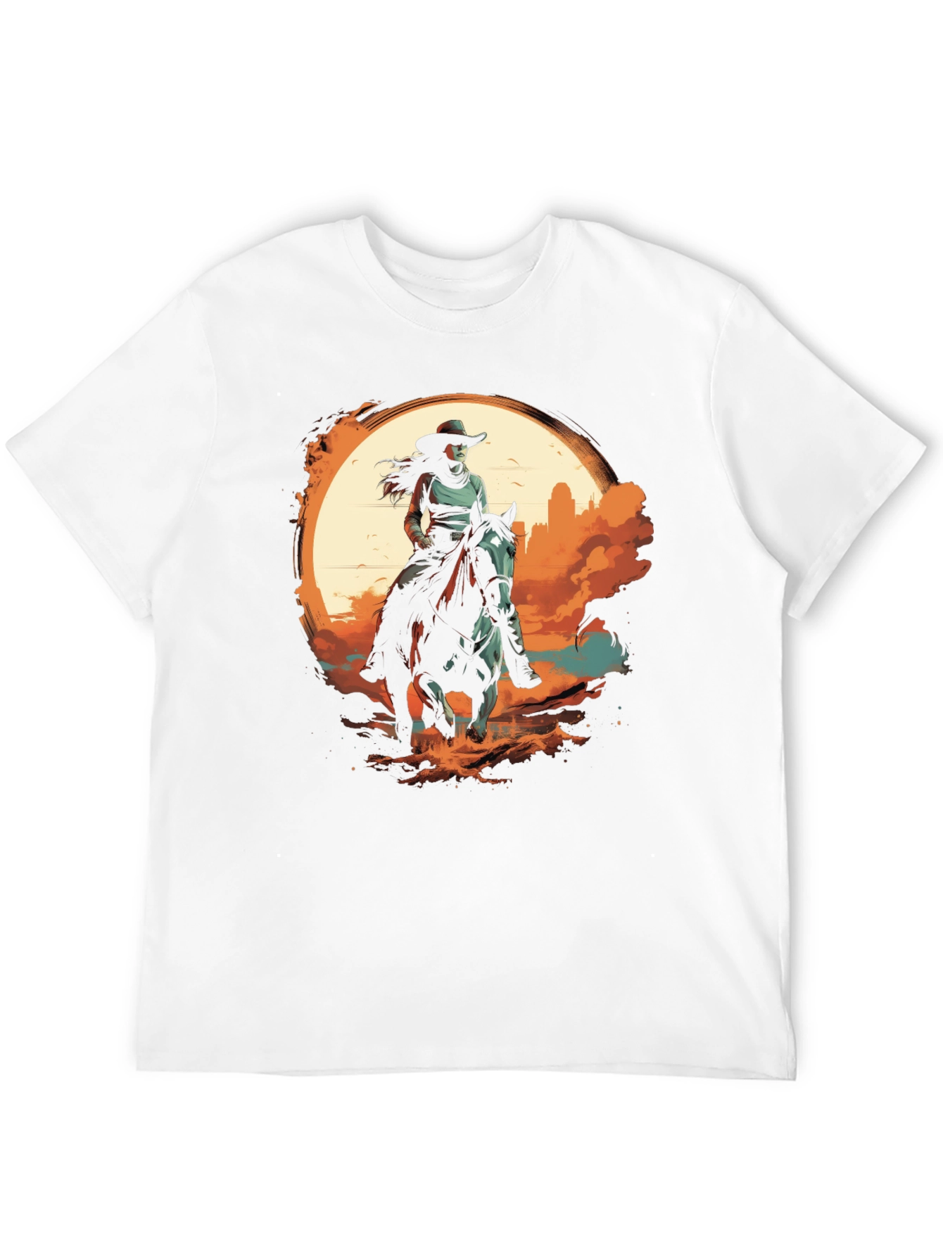 Western Rider Graphic Tee - Black Unisex T-Shirt