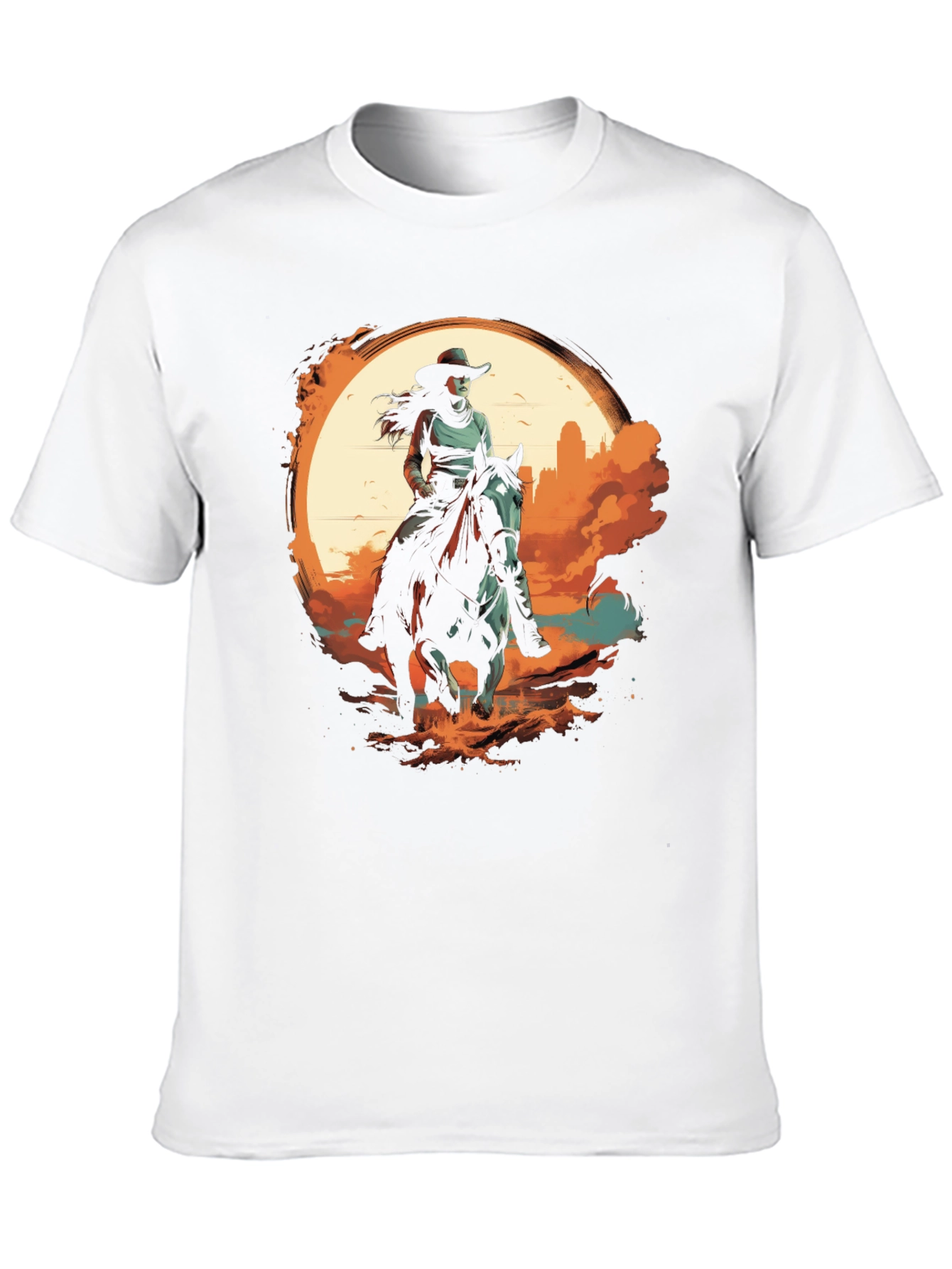 Western Rider Graphic Tee - Black Unisex T-Shirt