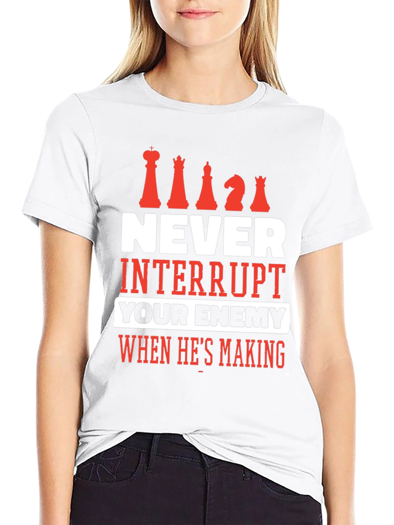Chess T-Shirt - Never Interrupt Your Enemy Tee