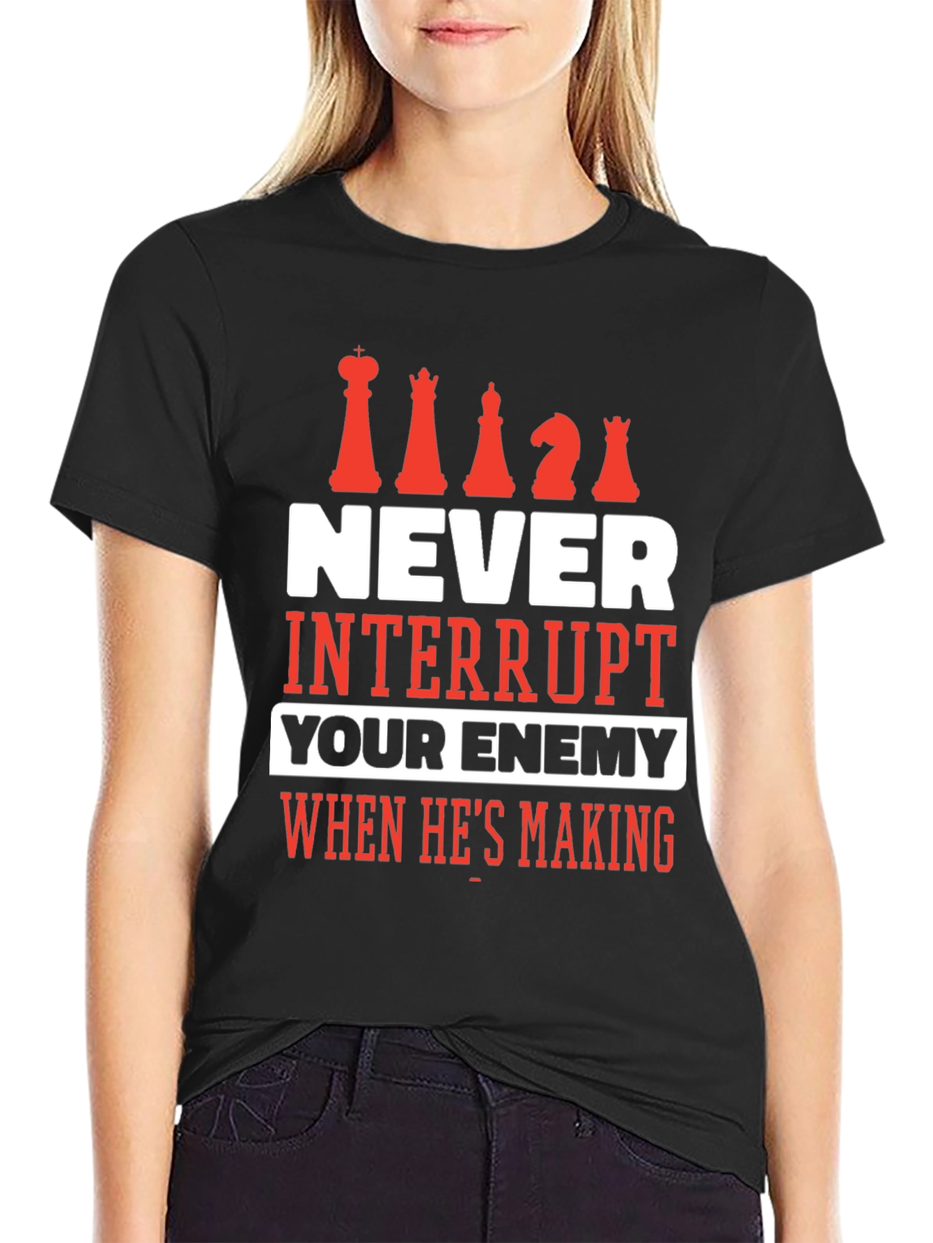 Chess T-Shirt - Never Interrupt Your Enemy Tee