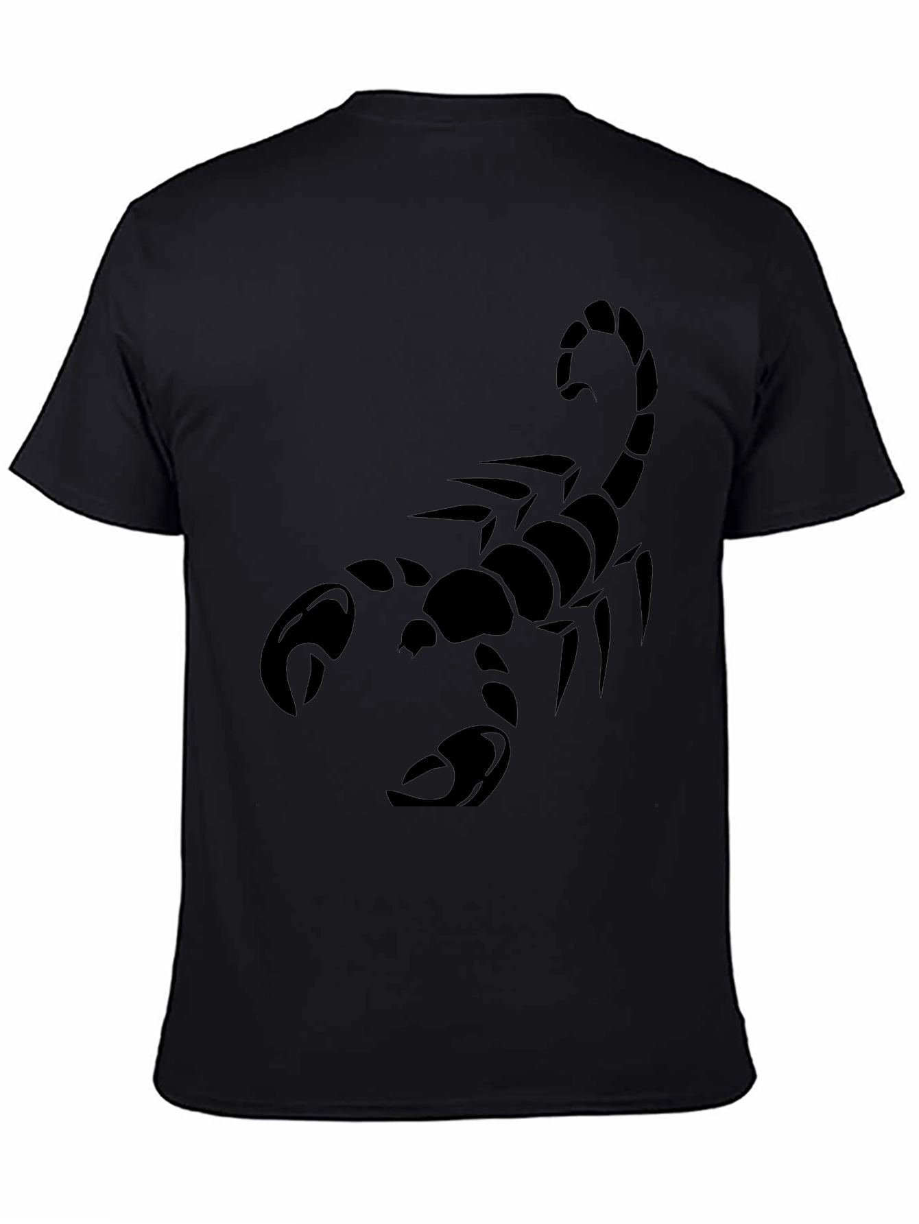 Mens Black Scorpion Graphic T-Shirt