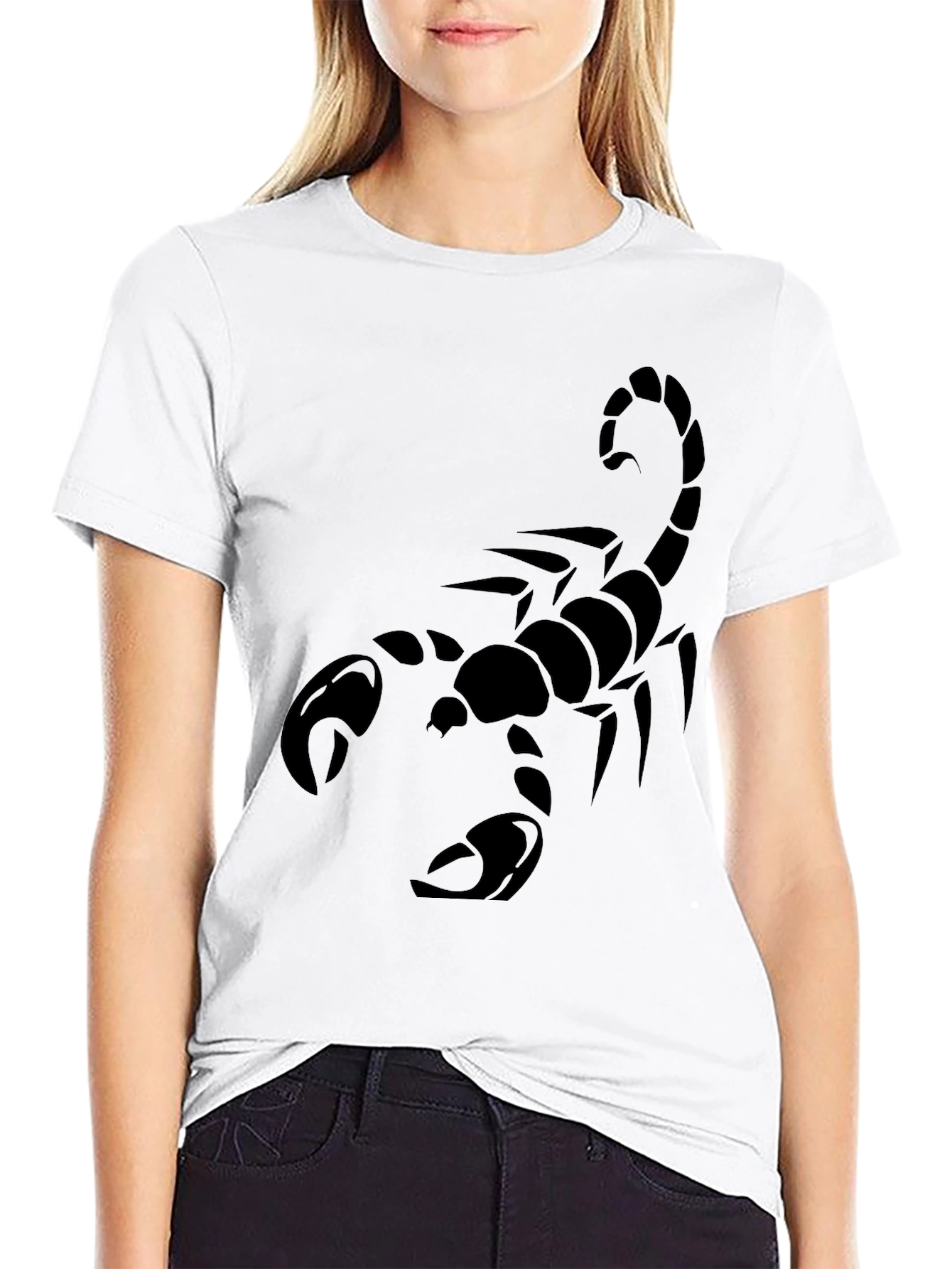 Mens Black Scorpion Graphic T-Shirt