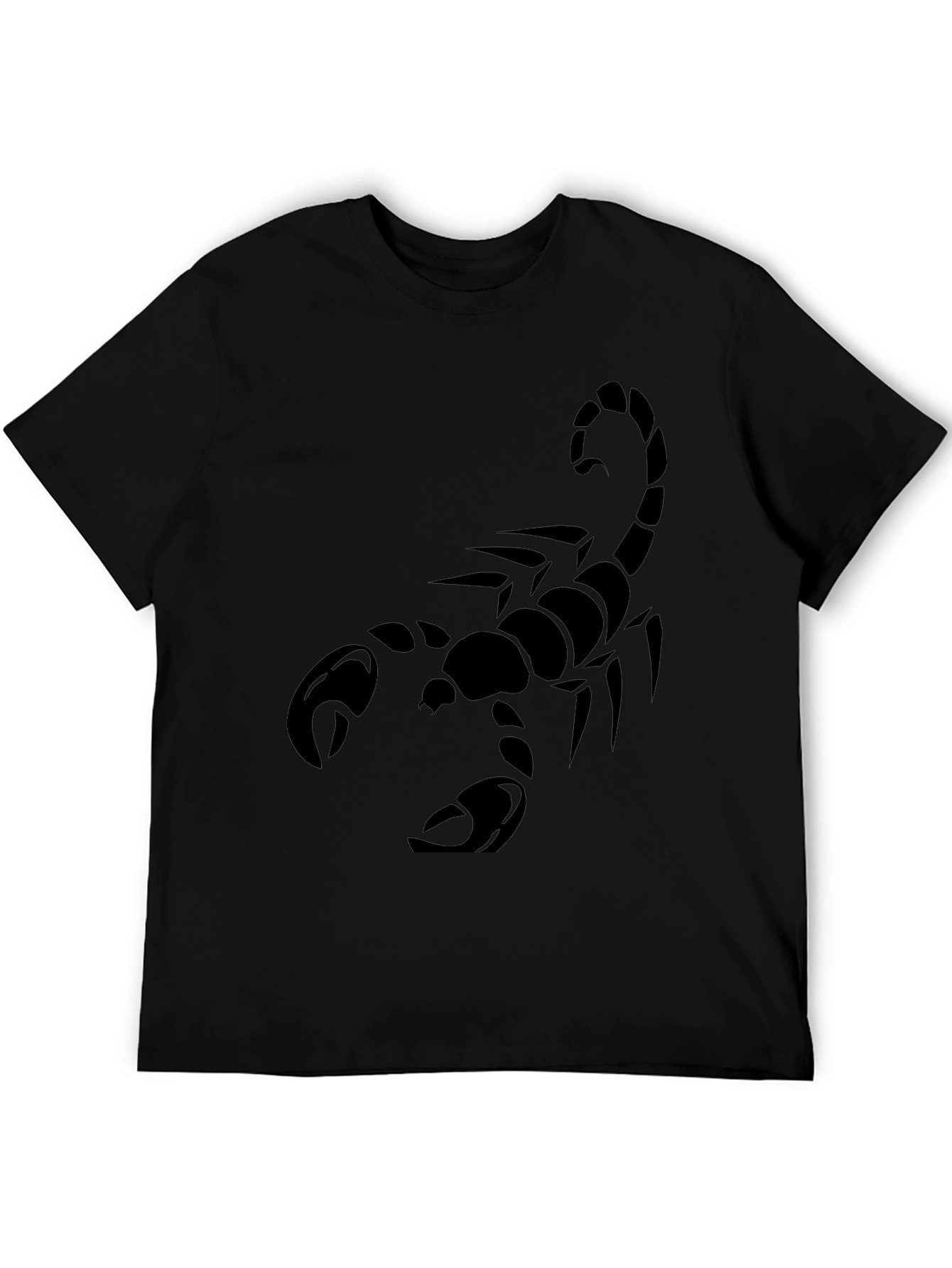 Mens Black Scorpion Graphic T-Shirt