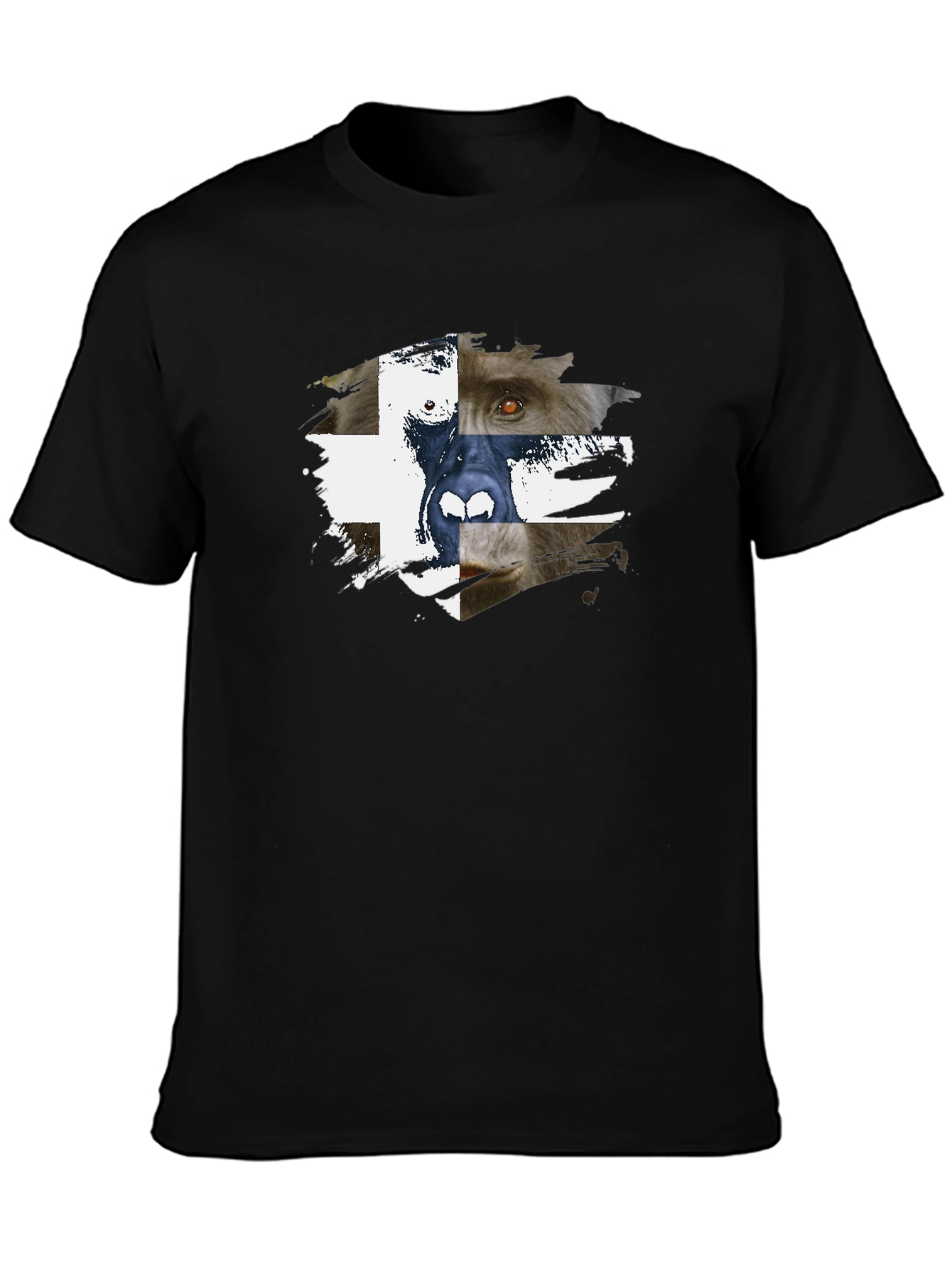 Abstract Animal Graphic Print T-Shirt