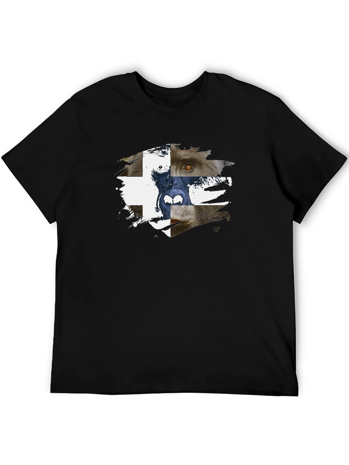 Abstract Animal Graphic Print T-Shirt