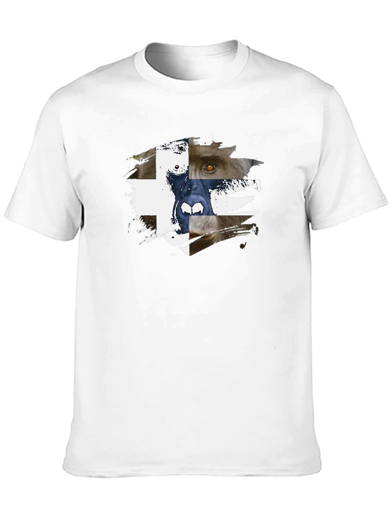 Abstract Animal Graphic Print T-Shirt