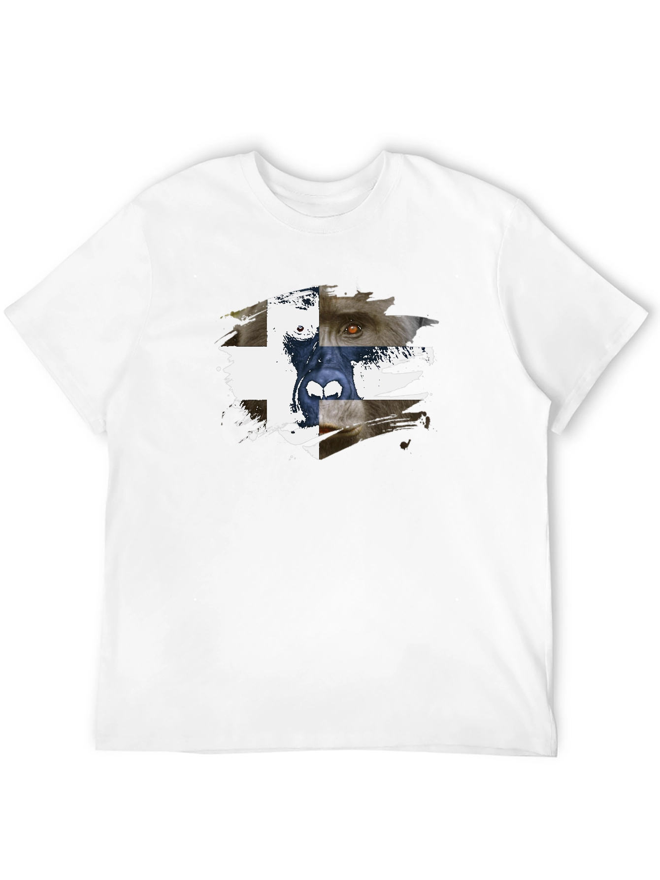 Abstract Animal Graphic Print T-Shirt