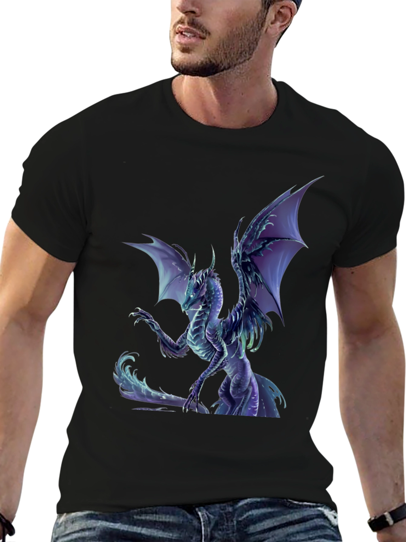 Dragon Graphic Tee - Fantasy Style T-Shirt
