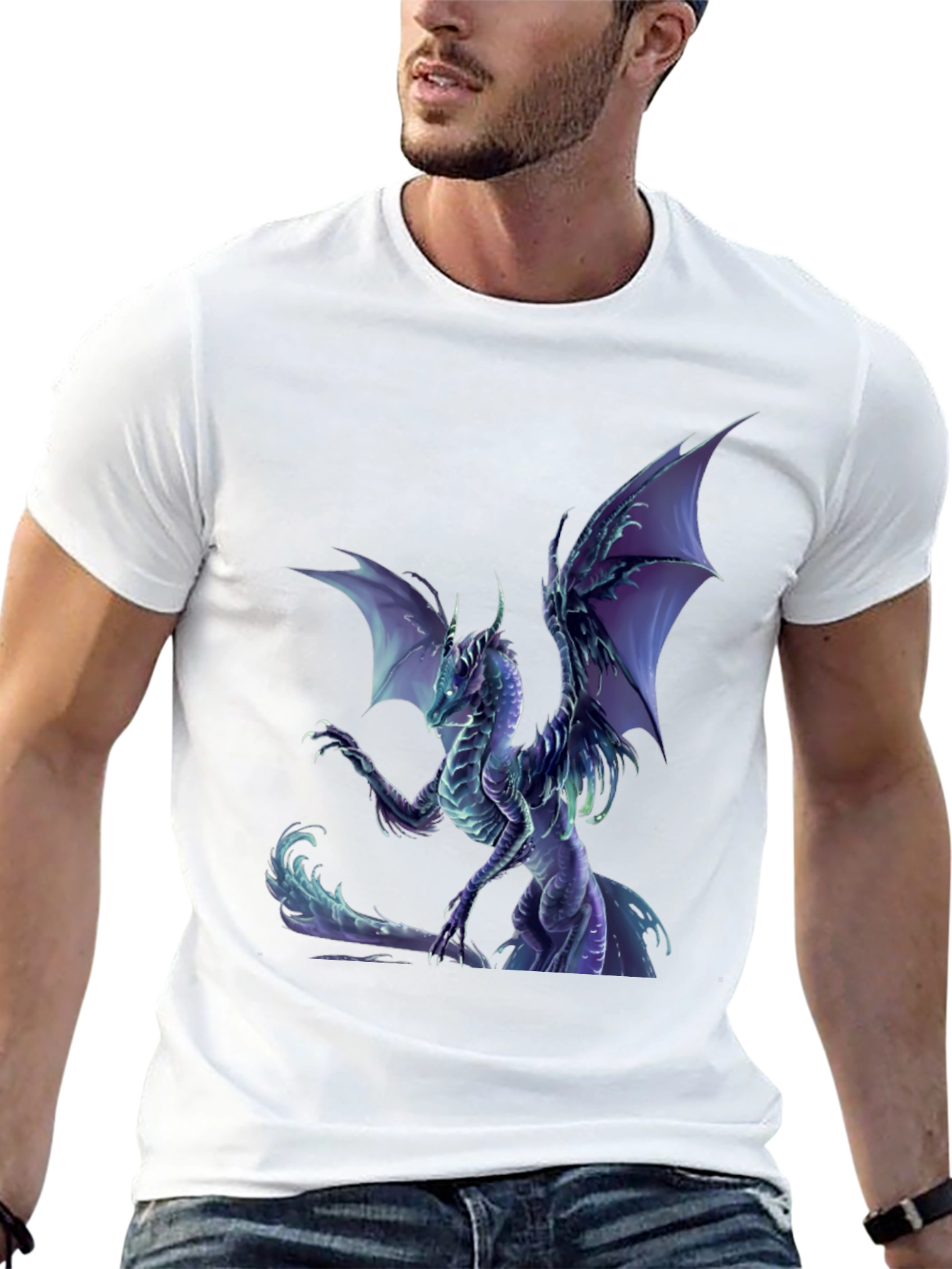 Dragon Graphic Tee - Fantasy Style T-Shirt